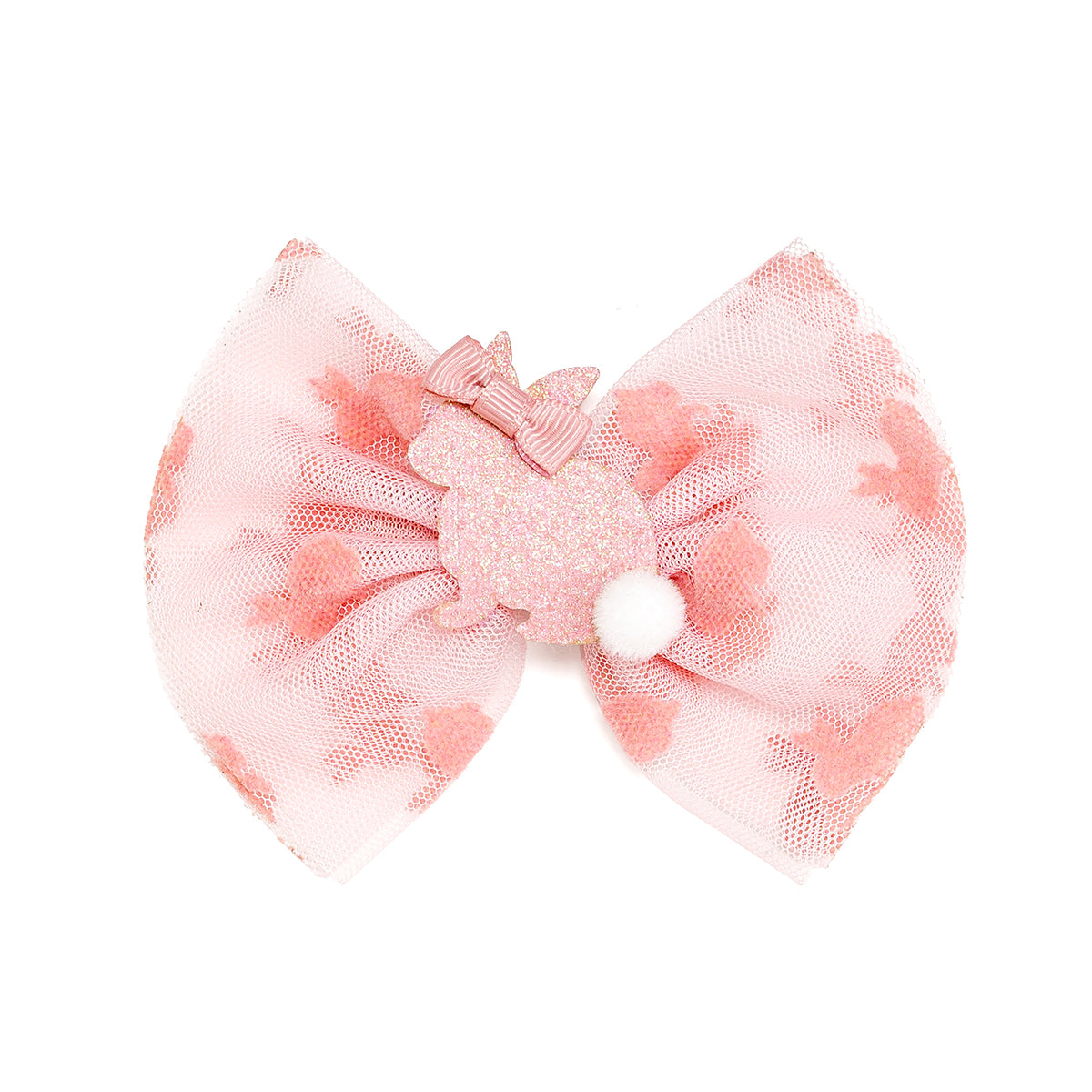 Sweet Wink Tulle Hair Clip - Honey Bunny Easter