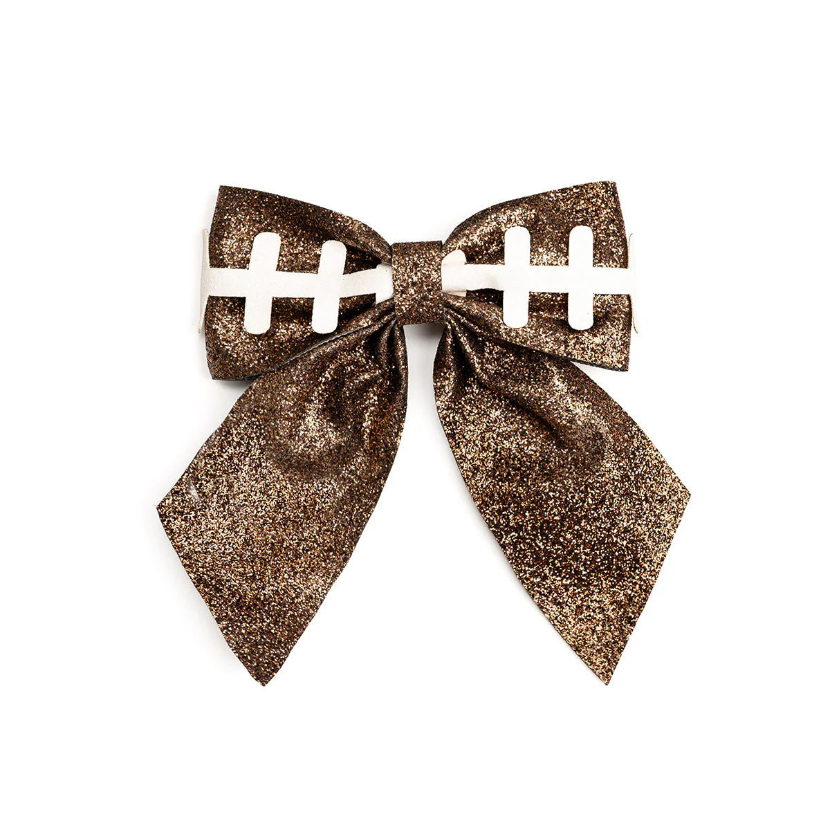 Sweet Wink Hair Clip - Football Bow Clip