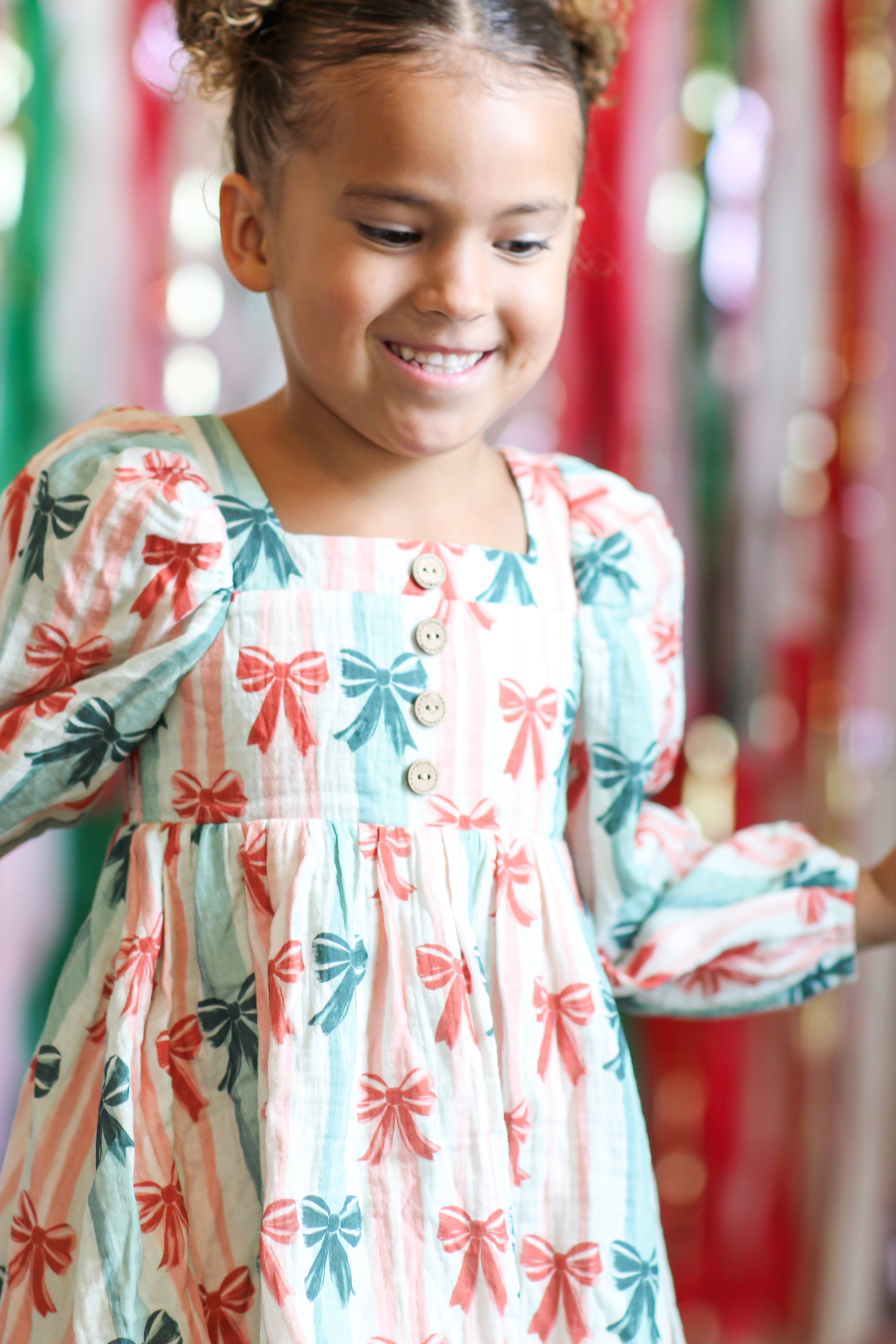 Puff Sleeve Gauze Dress - Twinkle Tied (Pre-Order)