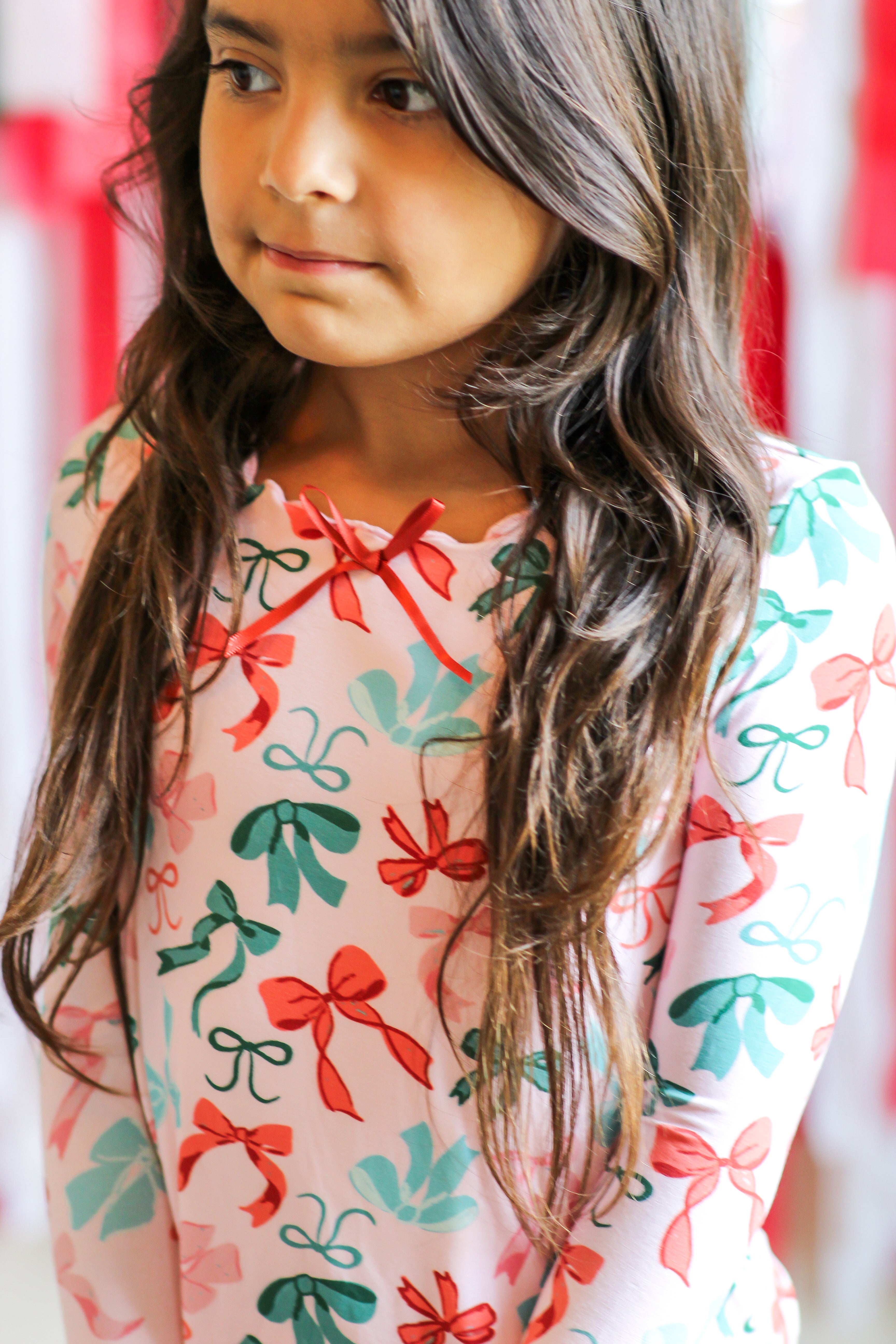 Loungewear Set - Peppermint Ribbons (Pre-Order)