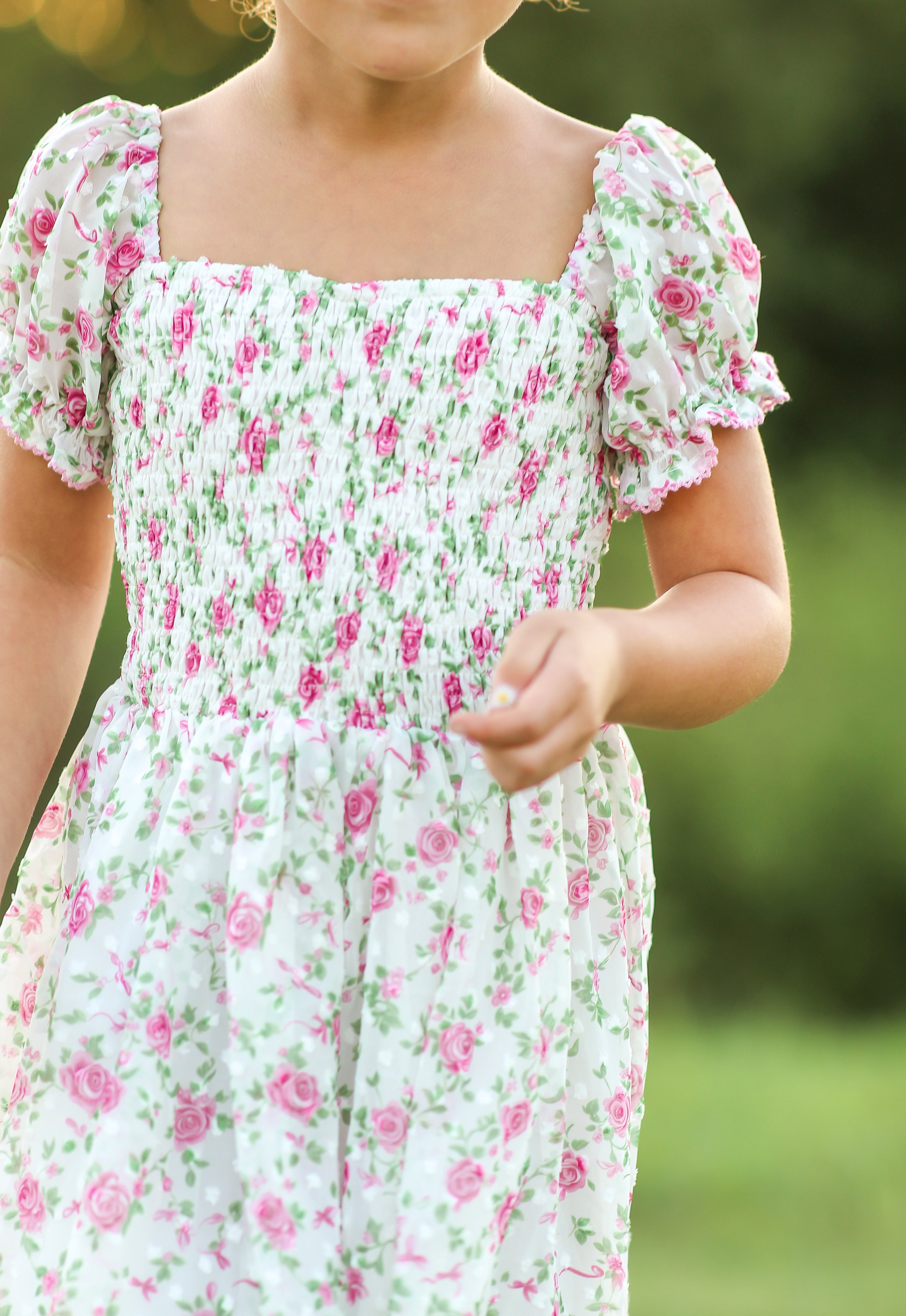 Brielle Shimmer Dress - Forever Florals