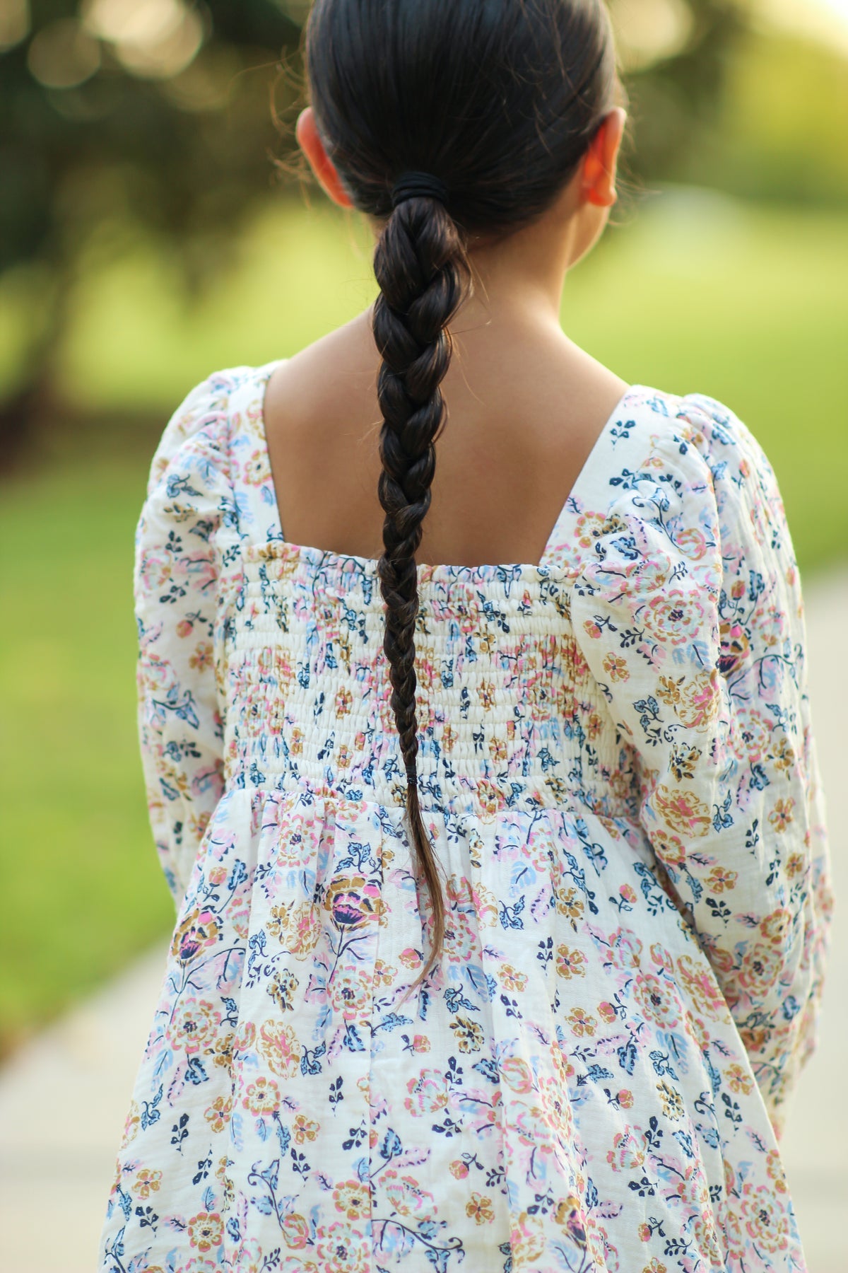 Puff Sleeve Gauze Dress - Garden of Giggles