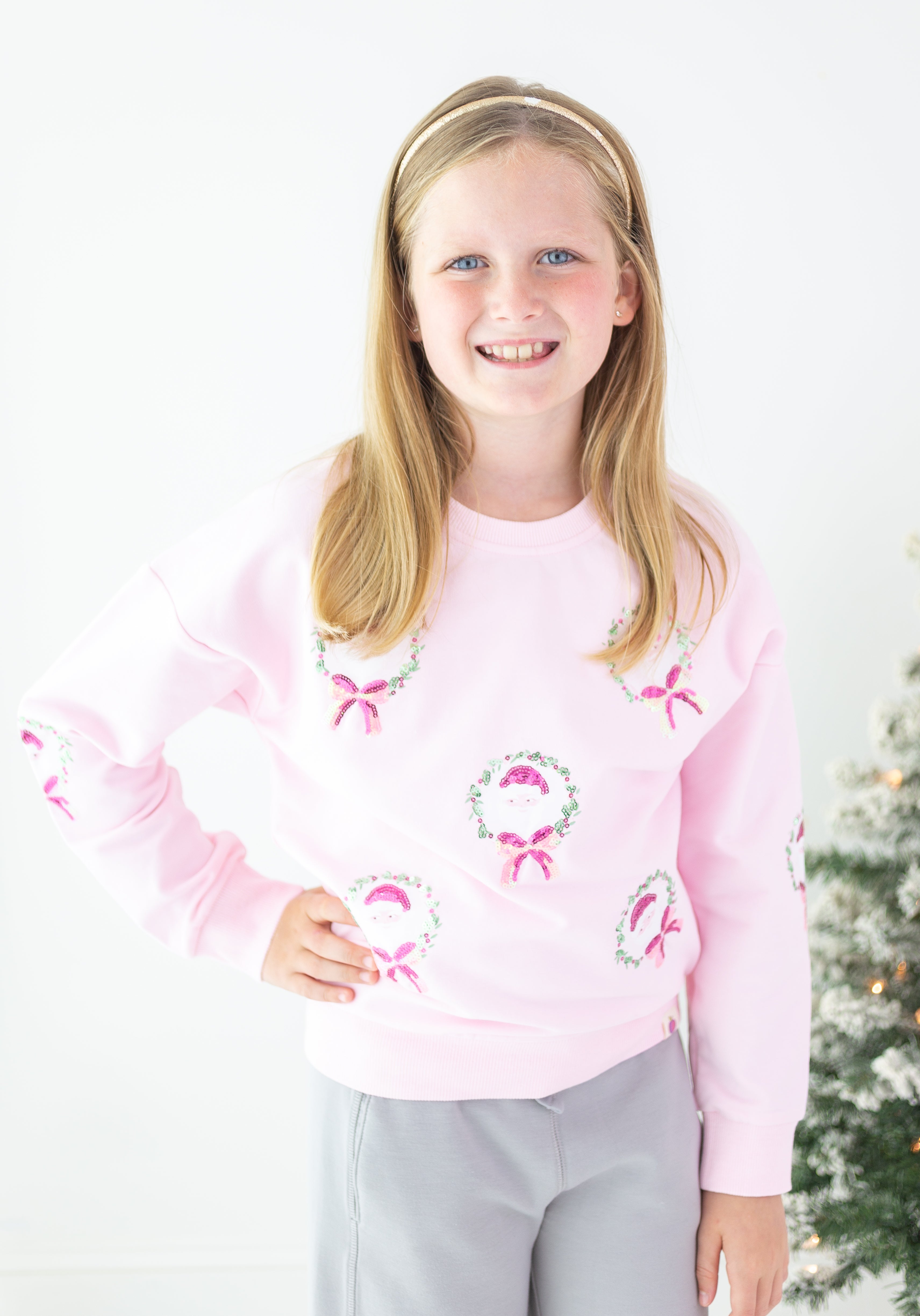 Sweater - Sugarplum Sequin Santa  (Pre-Order)