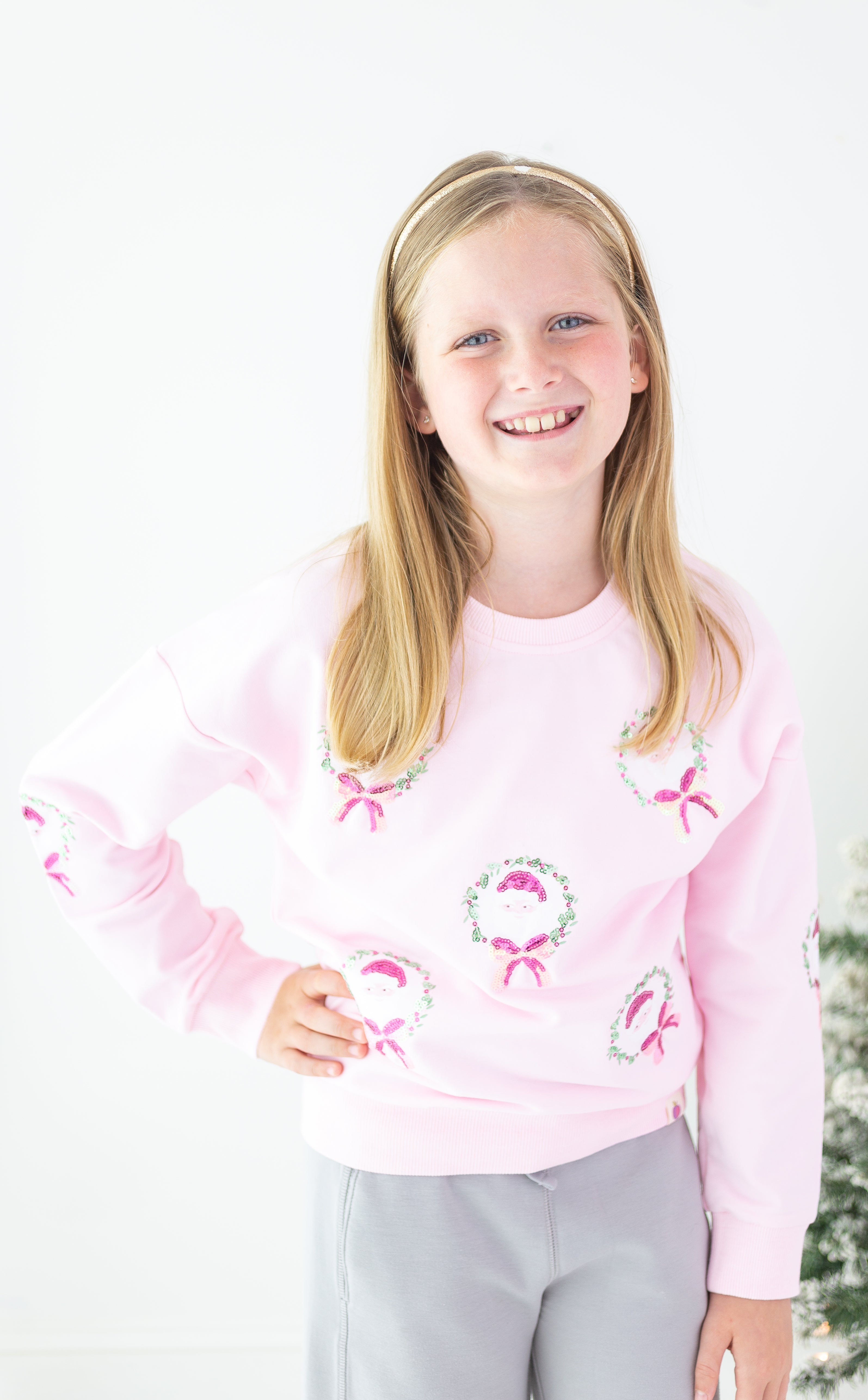 Sweater - Sugarplum Sequin Santa  (Pre-Order)