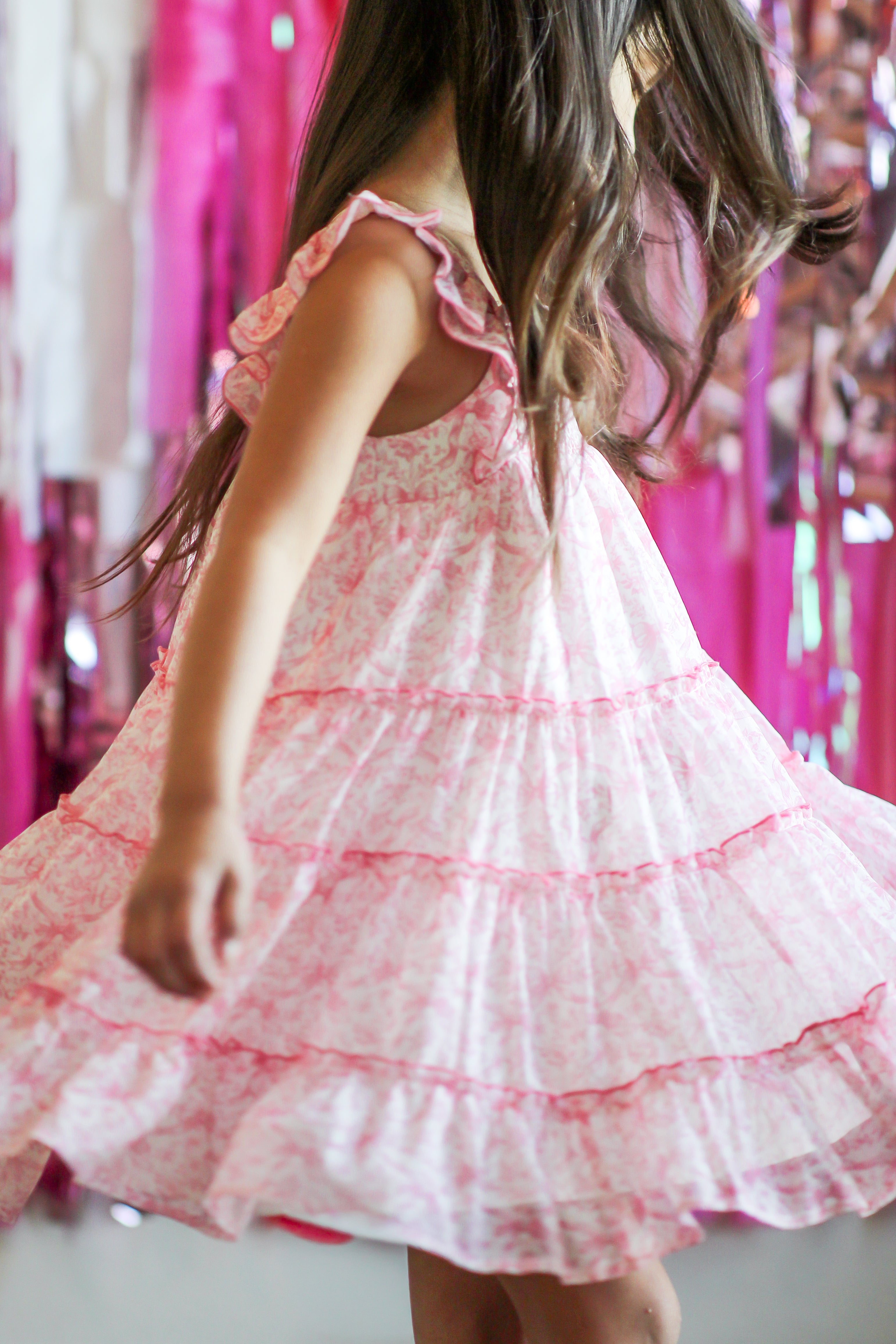 Brielle Shimmer Dress - Heirloom Rose