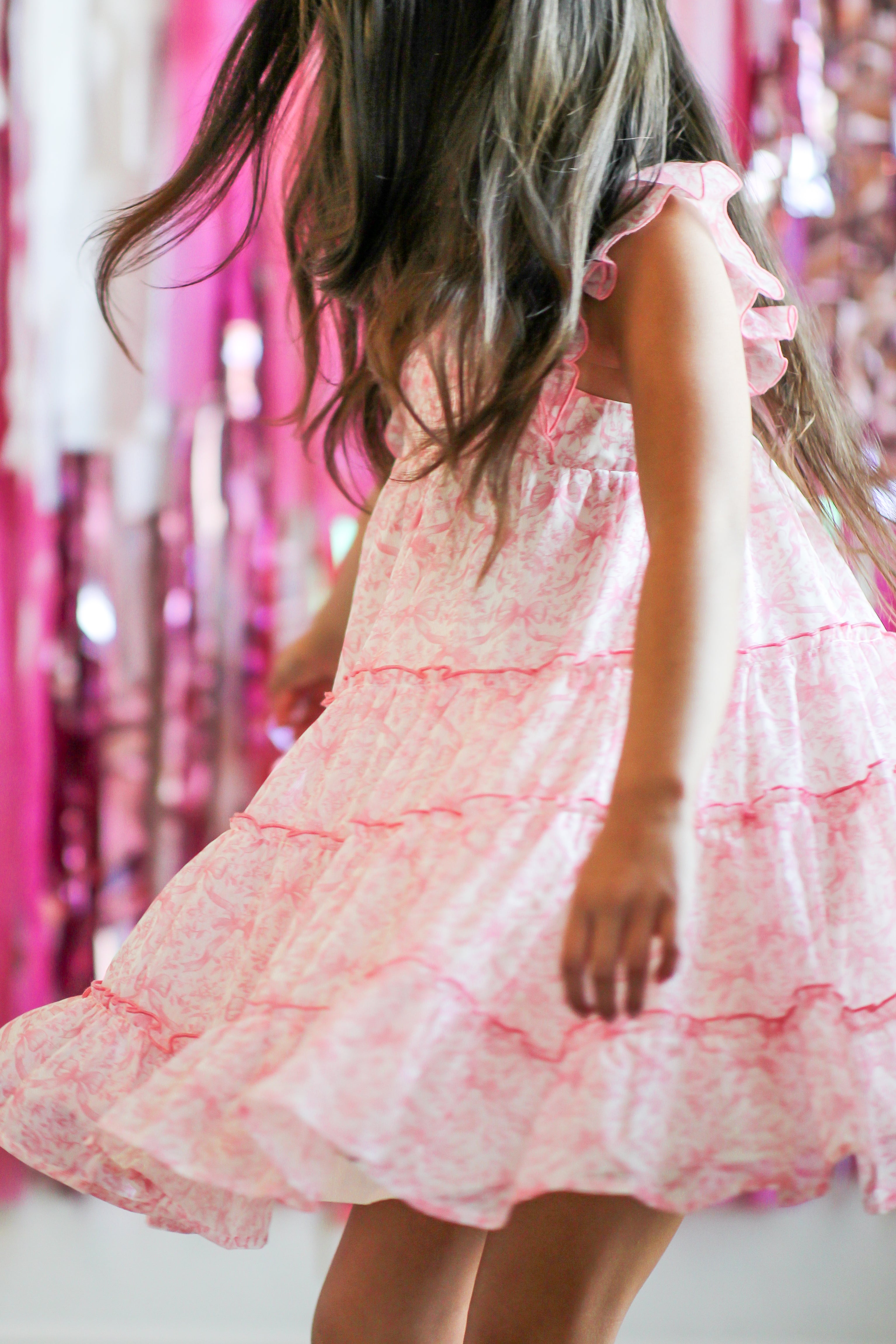 Brielle Shimmer Dress - Heirloom Rose