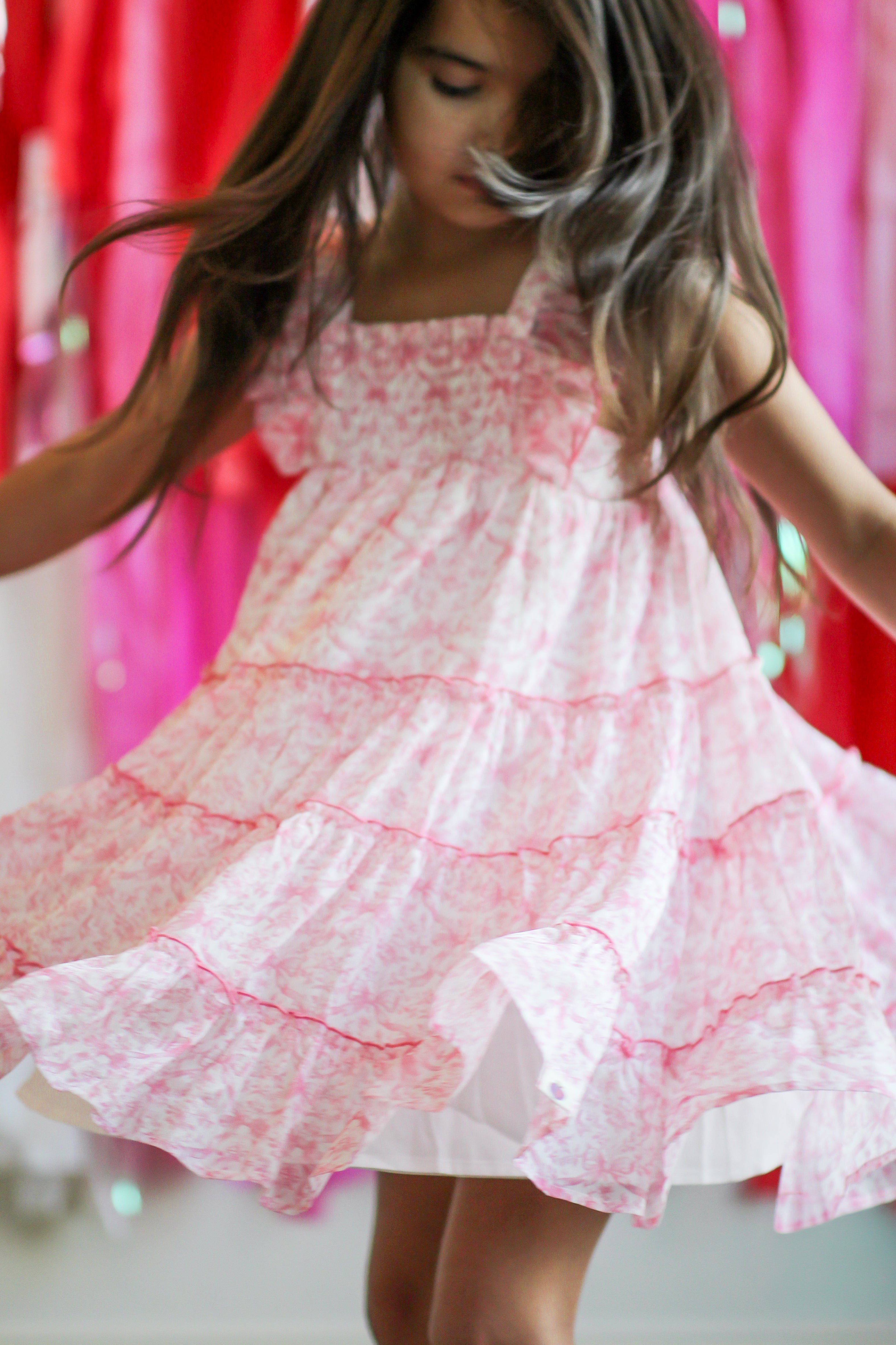 Brielle Shimmer Dress - Heirloom Rose