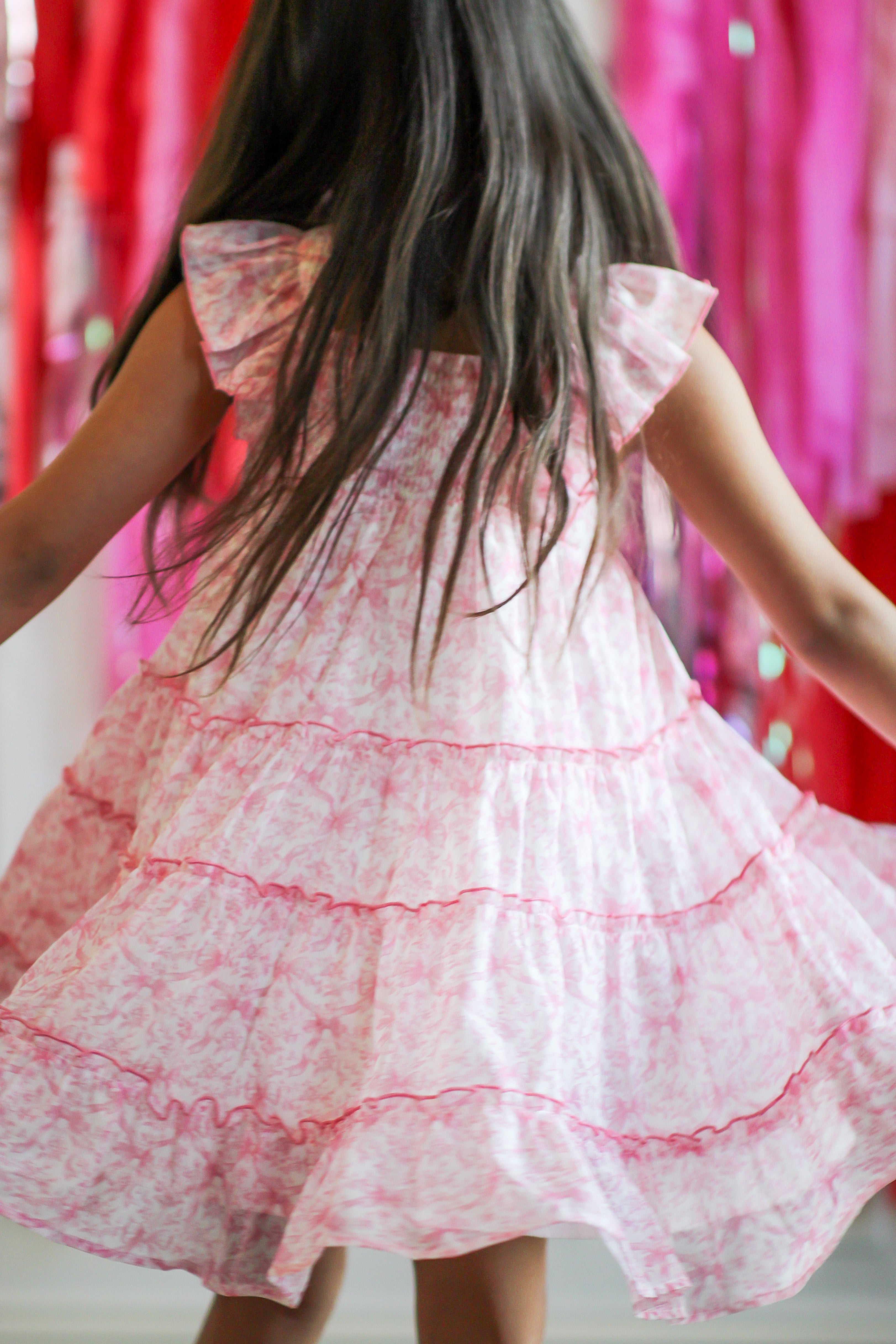 Brielle Shimmer Dress - Heirloom Rose