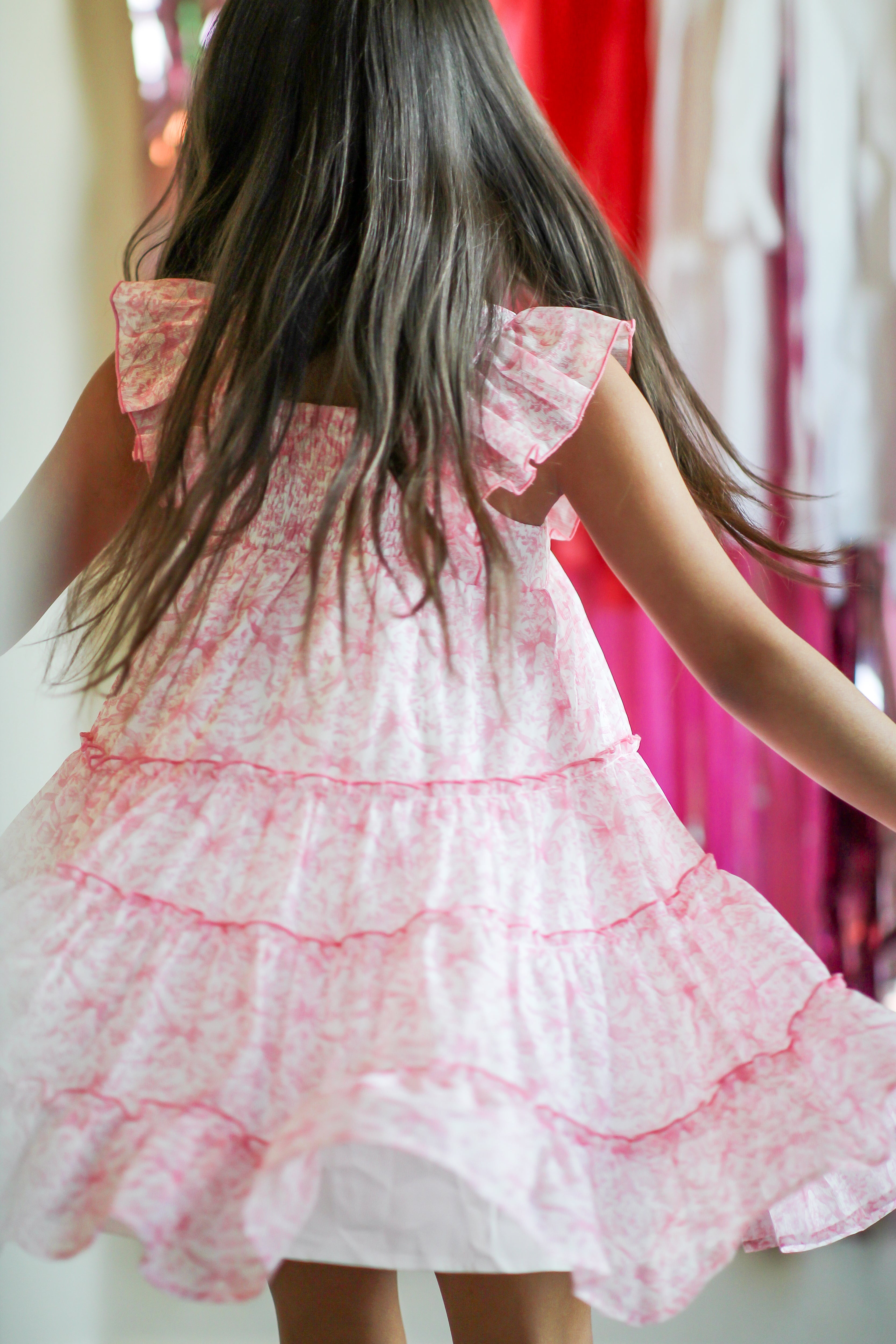 Brielle Shimmer Dress - Heirloom Rose