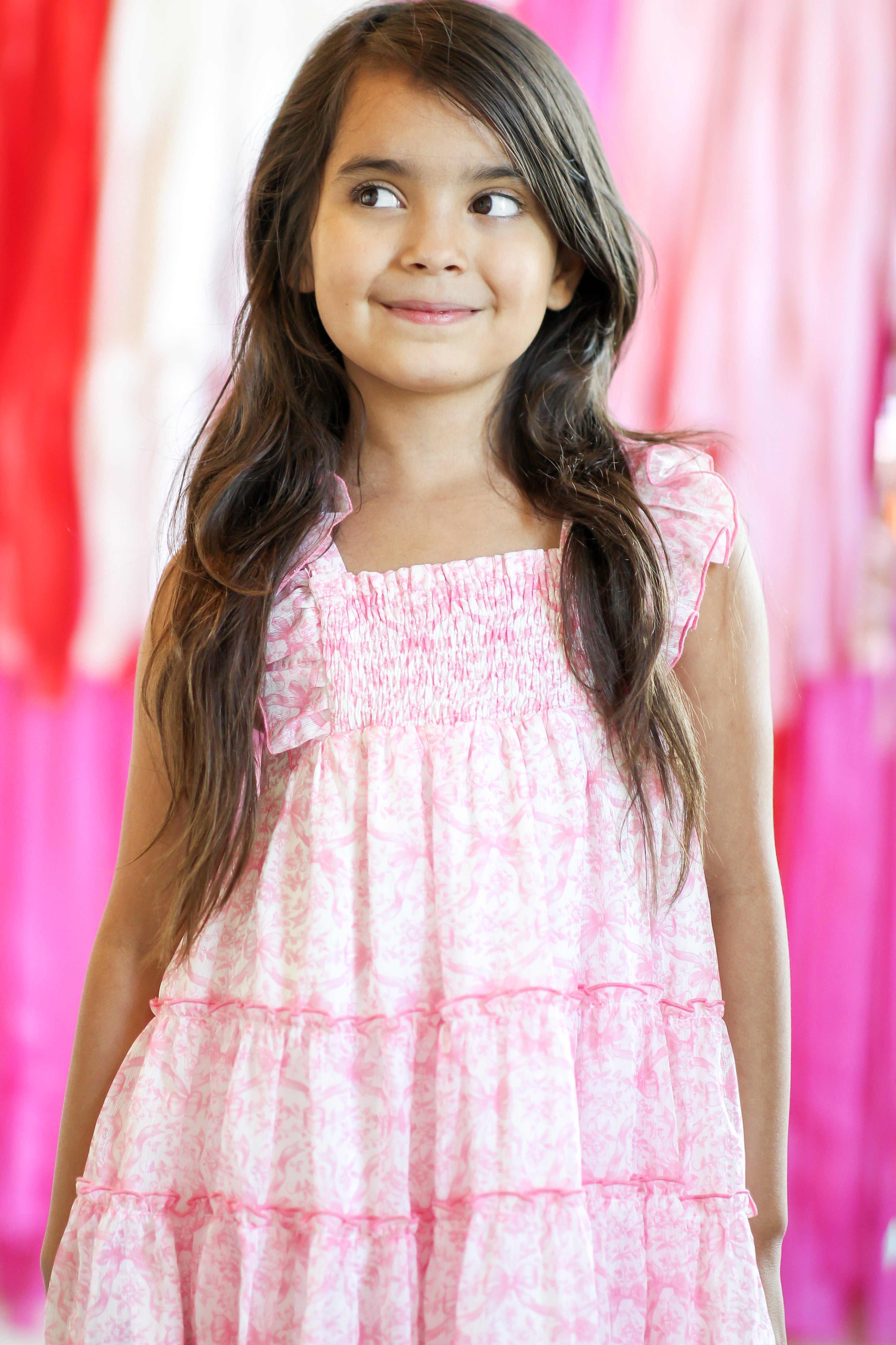 Brielle Shimmer Dress - Heirloom Rose