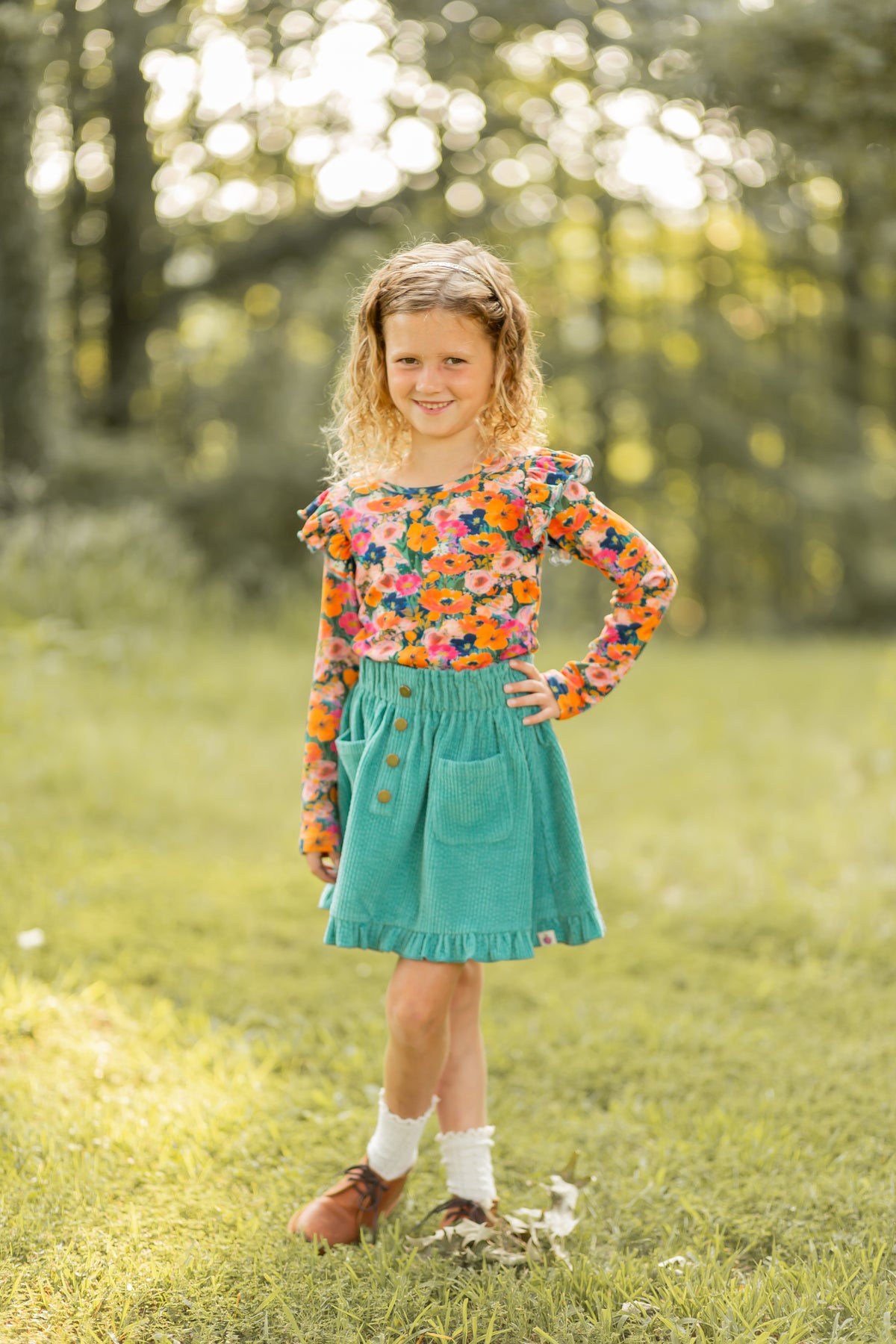 Ribbed Top - Wildflower Jubilee