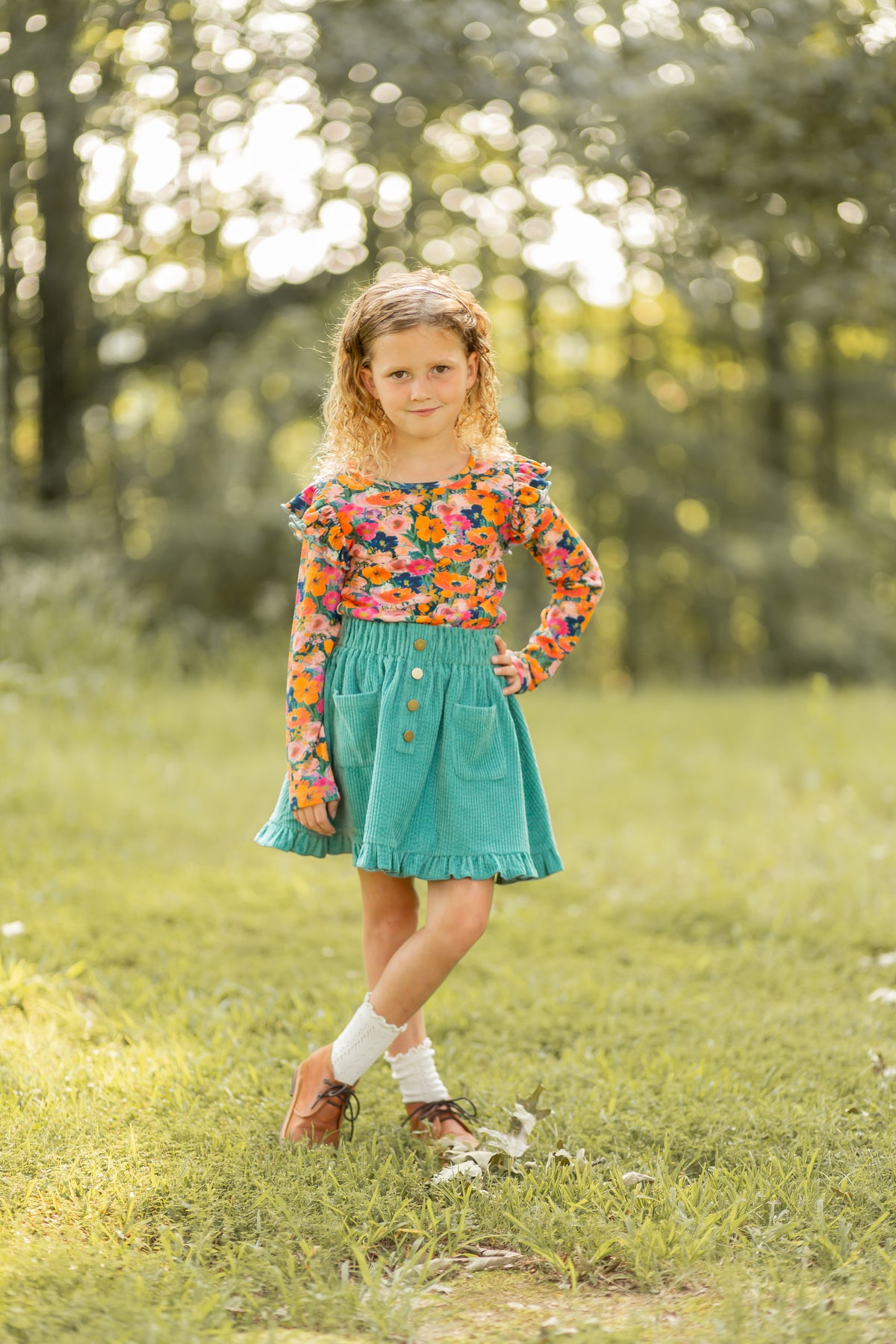 Ribbed Top - Wildflower Jubilee