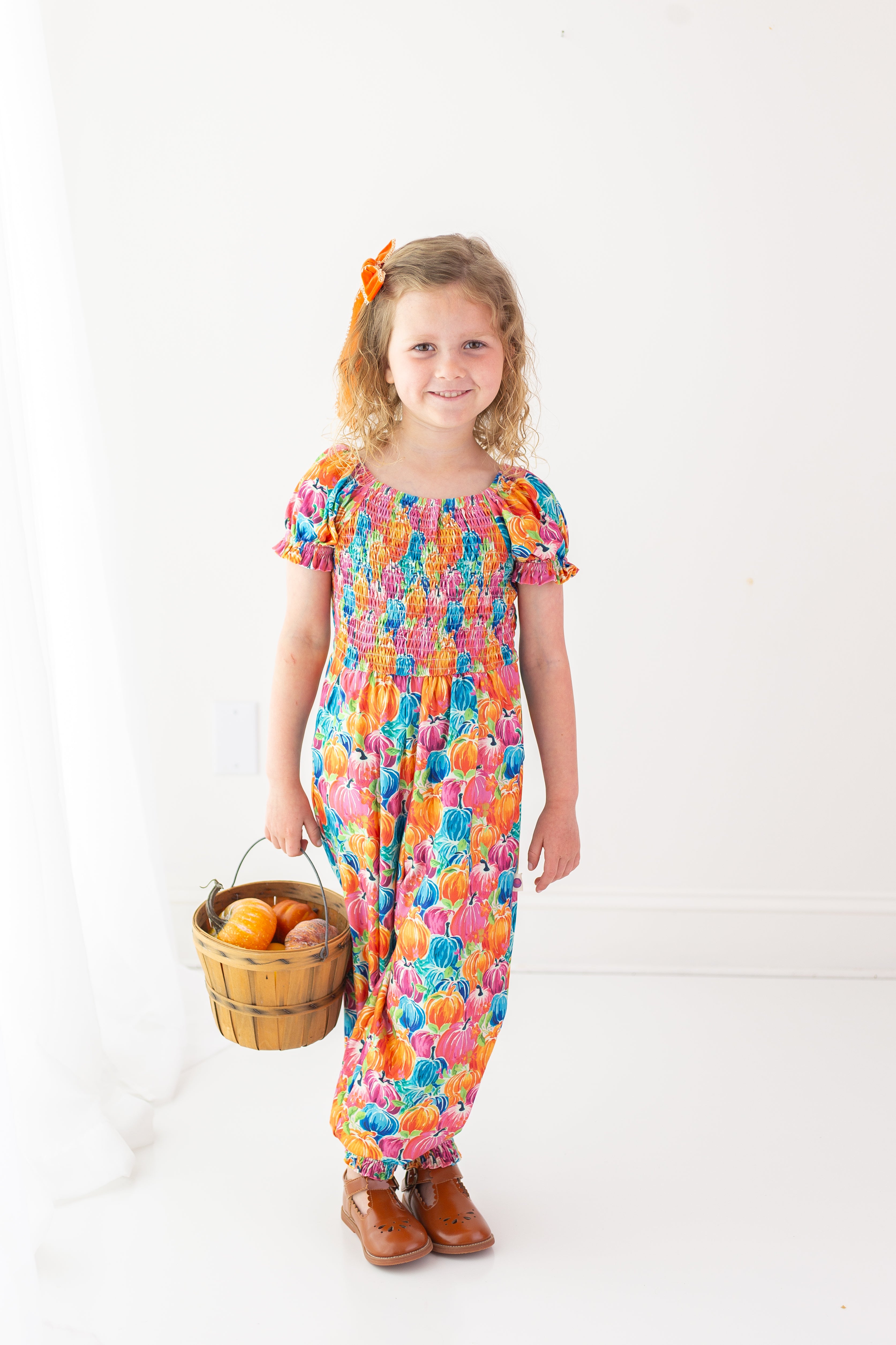 Quinn Romper - Painted Pumpkin
