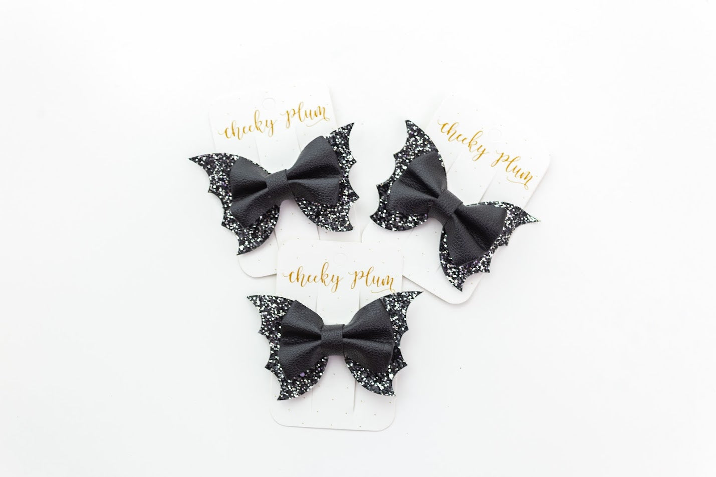 Glitterfang Bat Bow (Multiple Colors)
