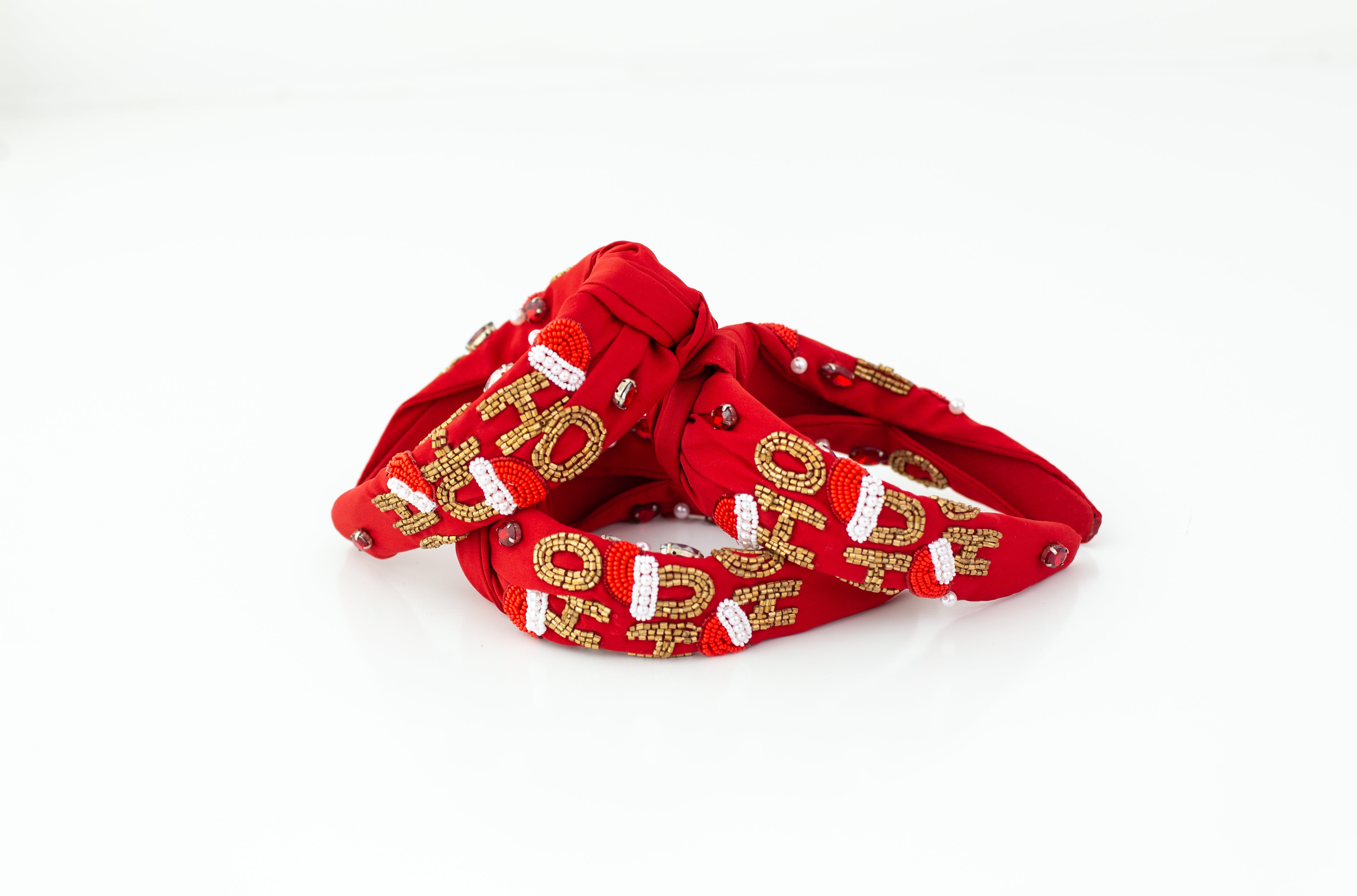 Beaded Headband - Ho Ho Ho