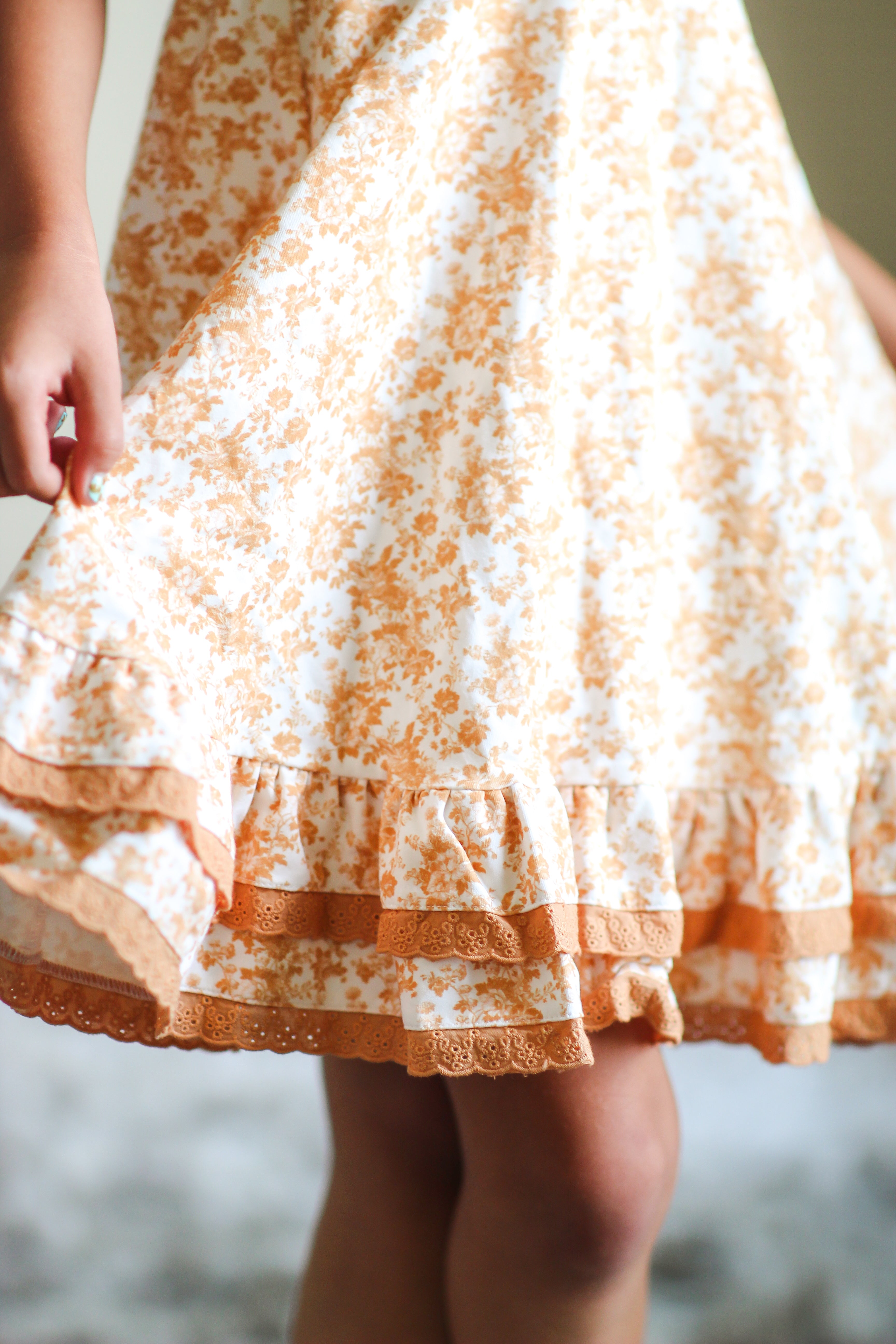 Drew Knit Dress - Butterscotch Bloom (Pre-Order)