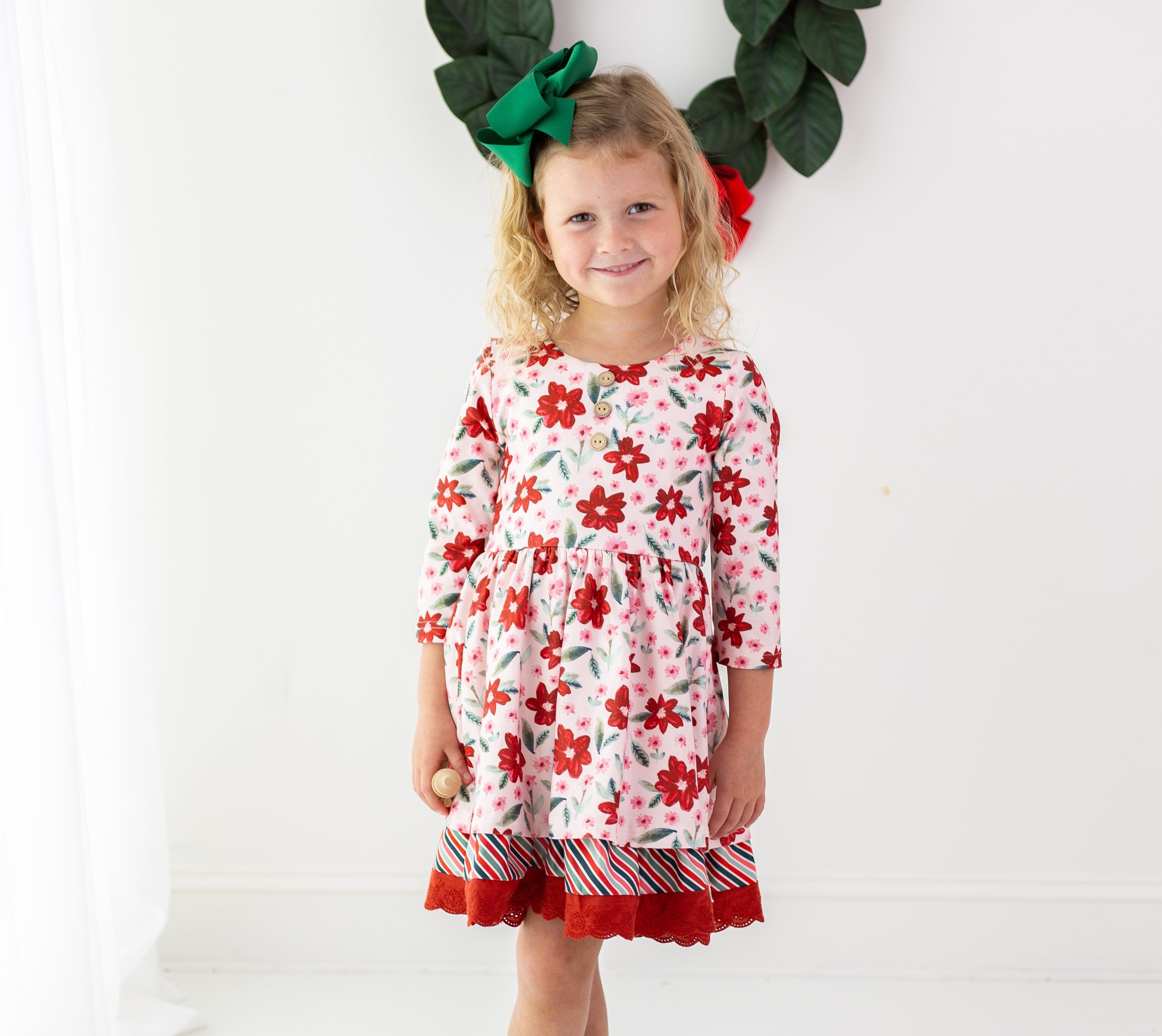 Myra Dress - Poinsettia Parade