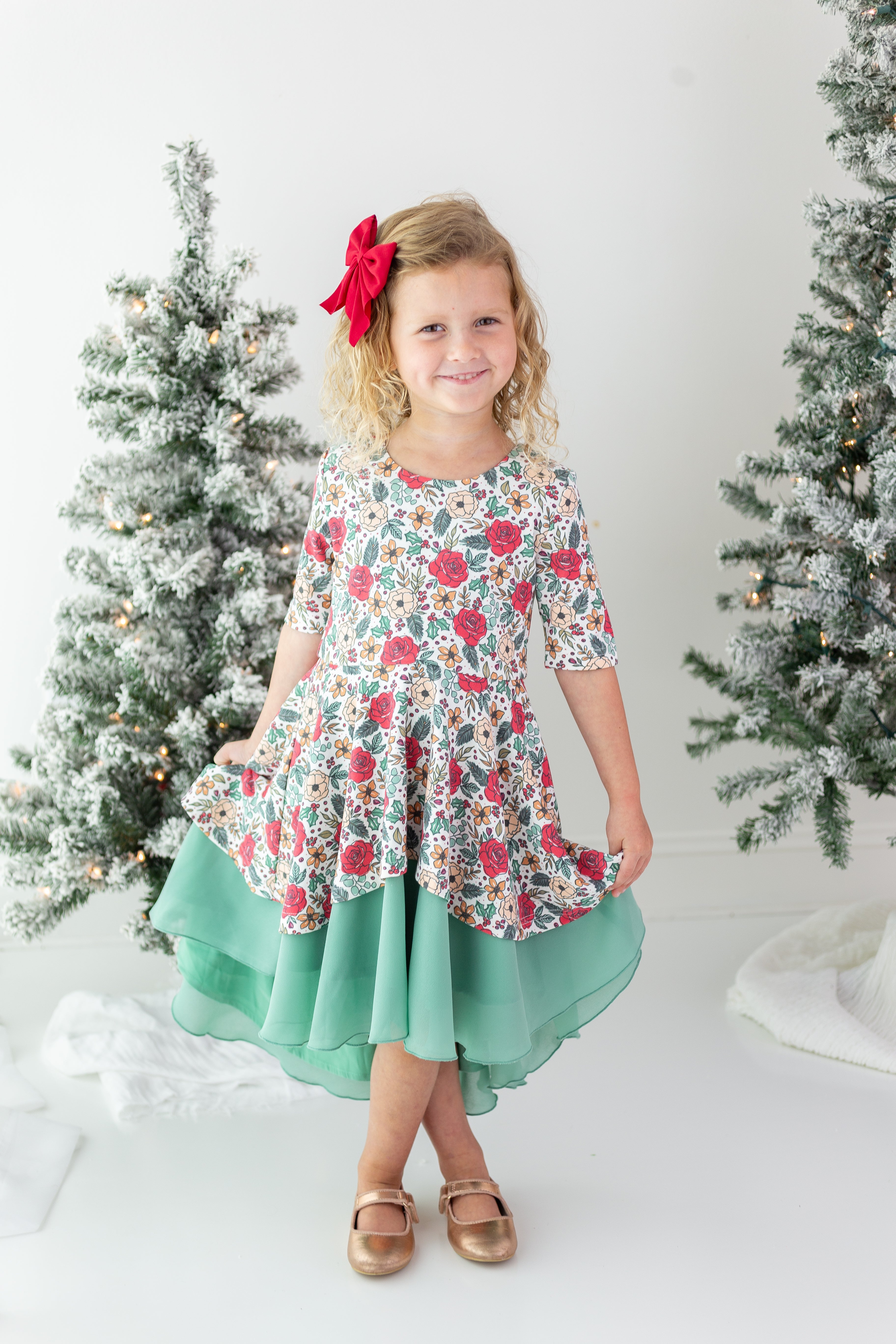 Penelope Knit Dress - Merry Mistletoe (PRE-ORDER)