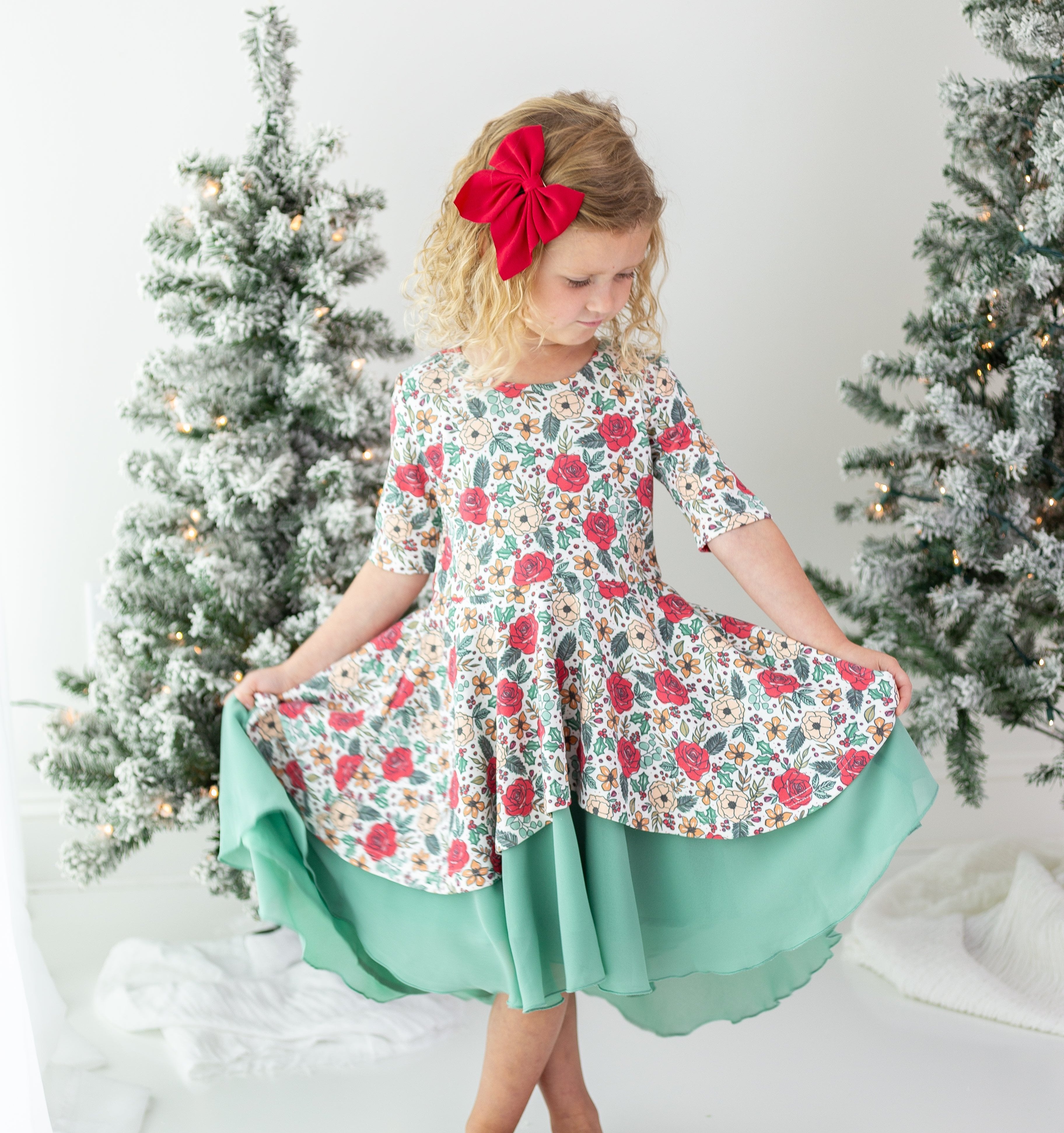 Penelope Knit Dress - Merry Mistletoe (PRE-ORDER)