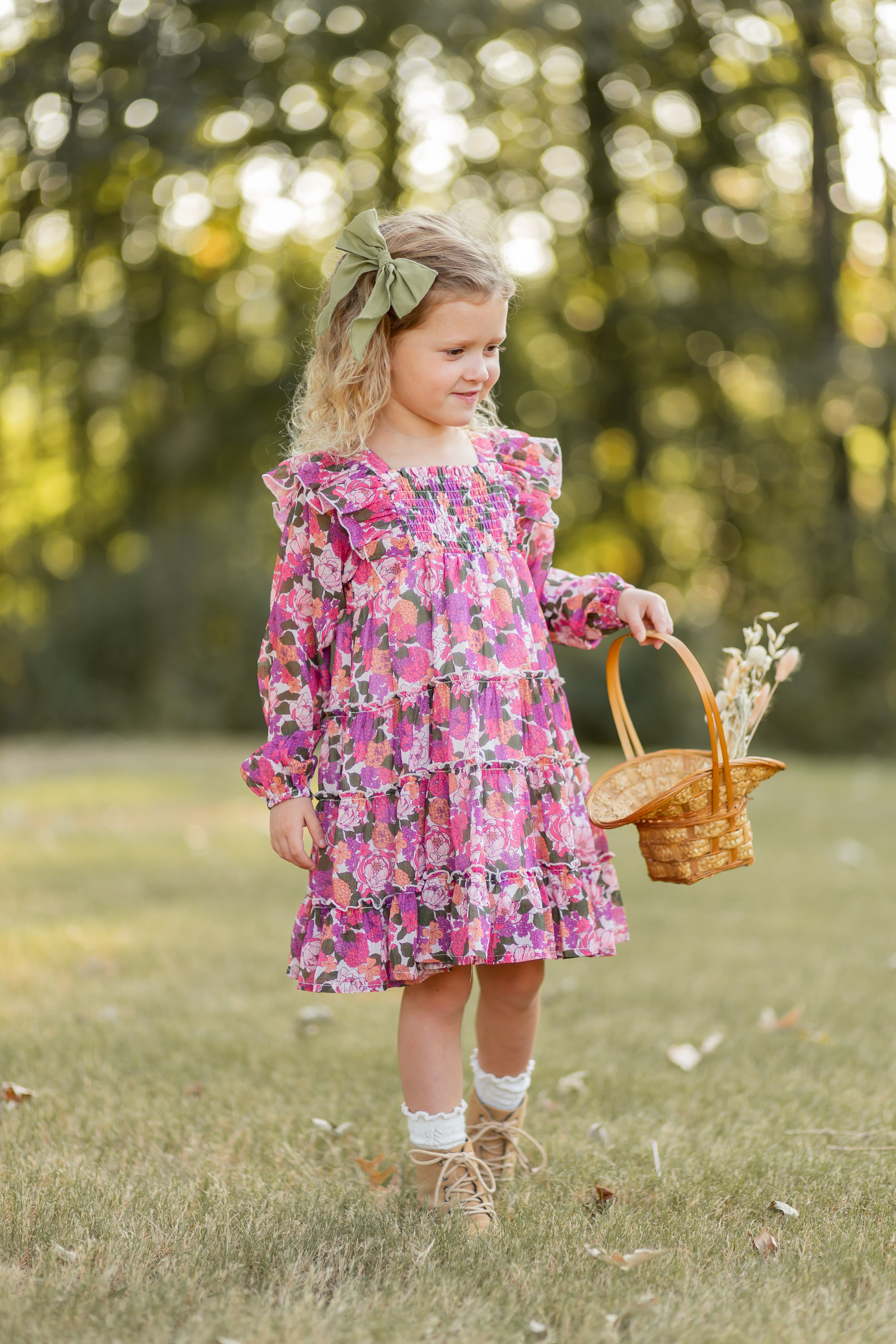 Brielle Shimmer Dress - Rustic Rose