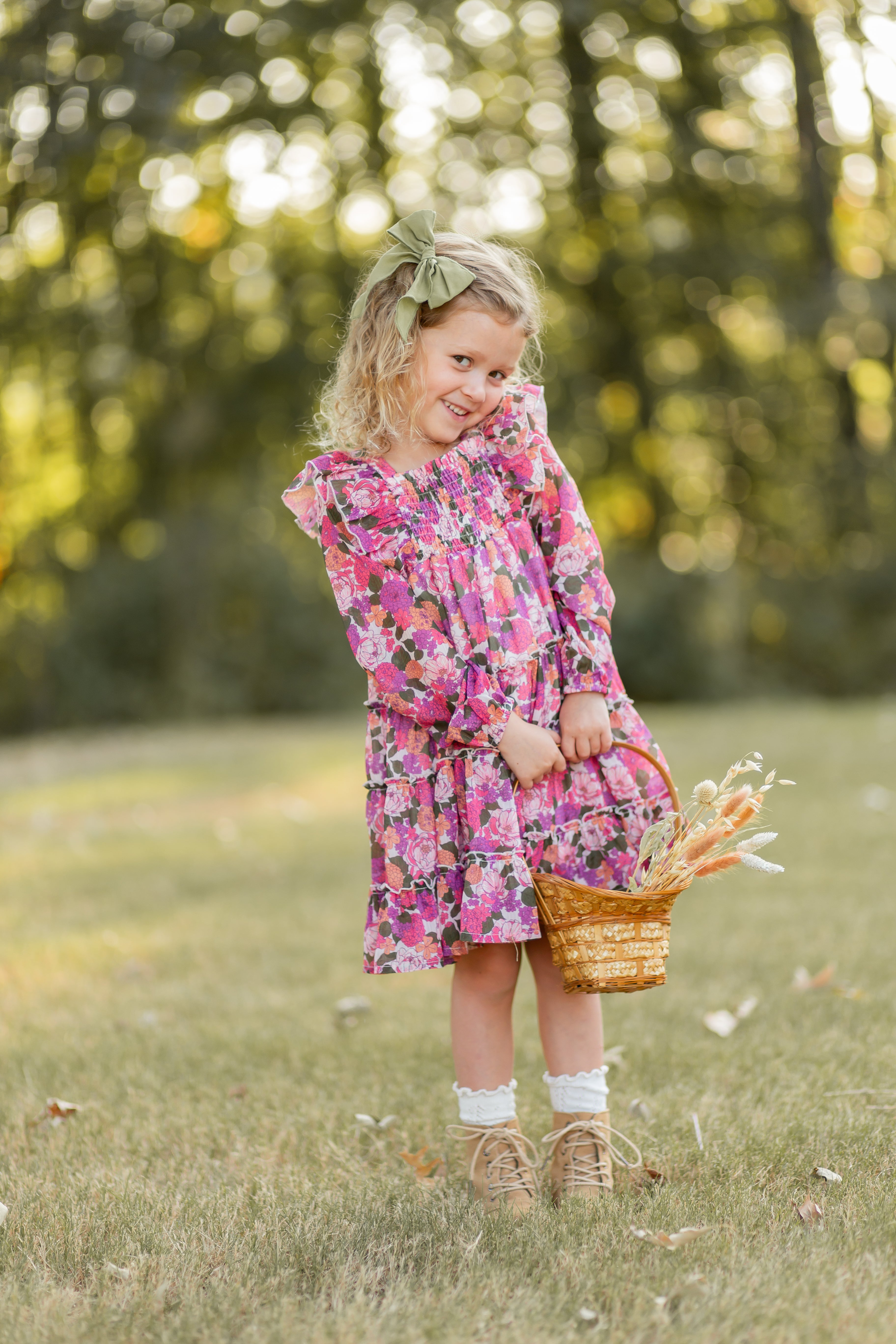 Brielle Shimmer Dress - Rustic Rose