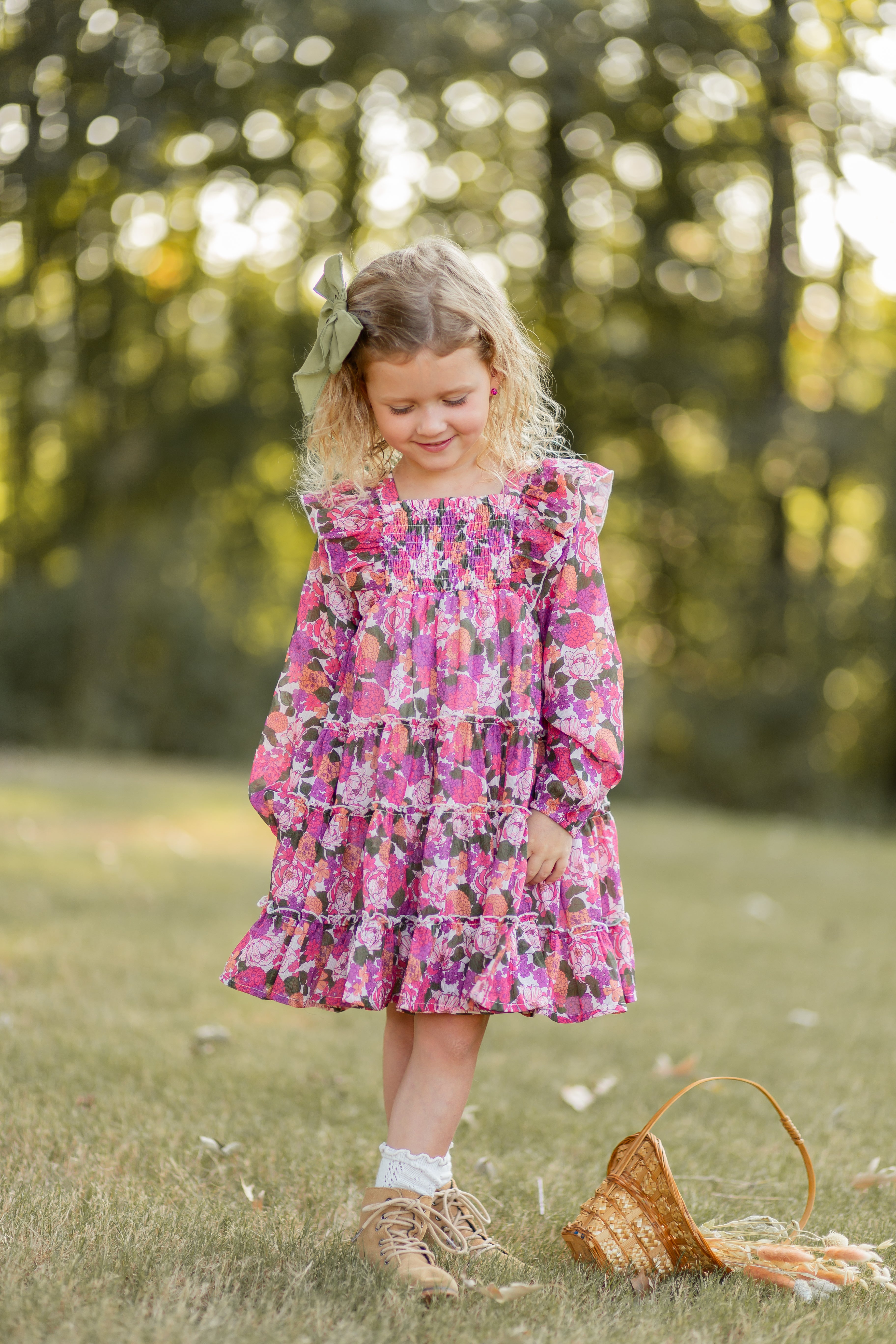 Brielle Shimmer Dress - Rustic Rose