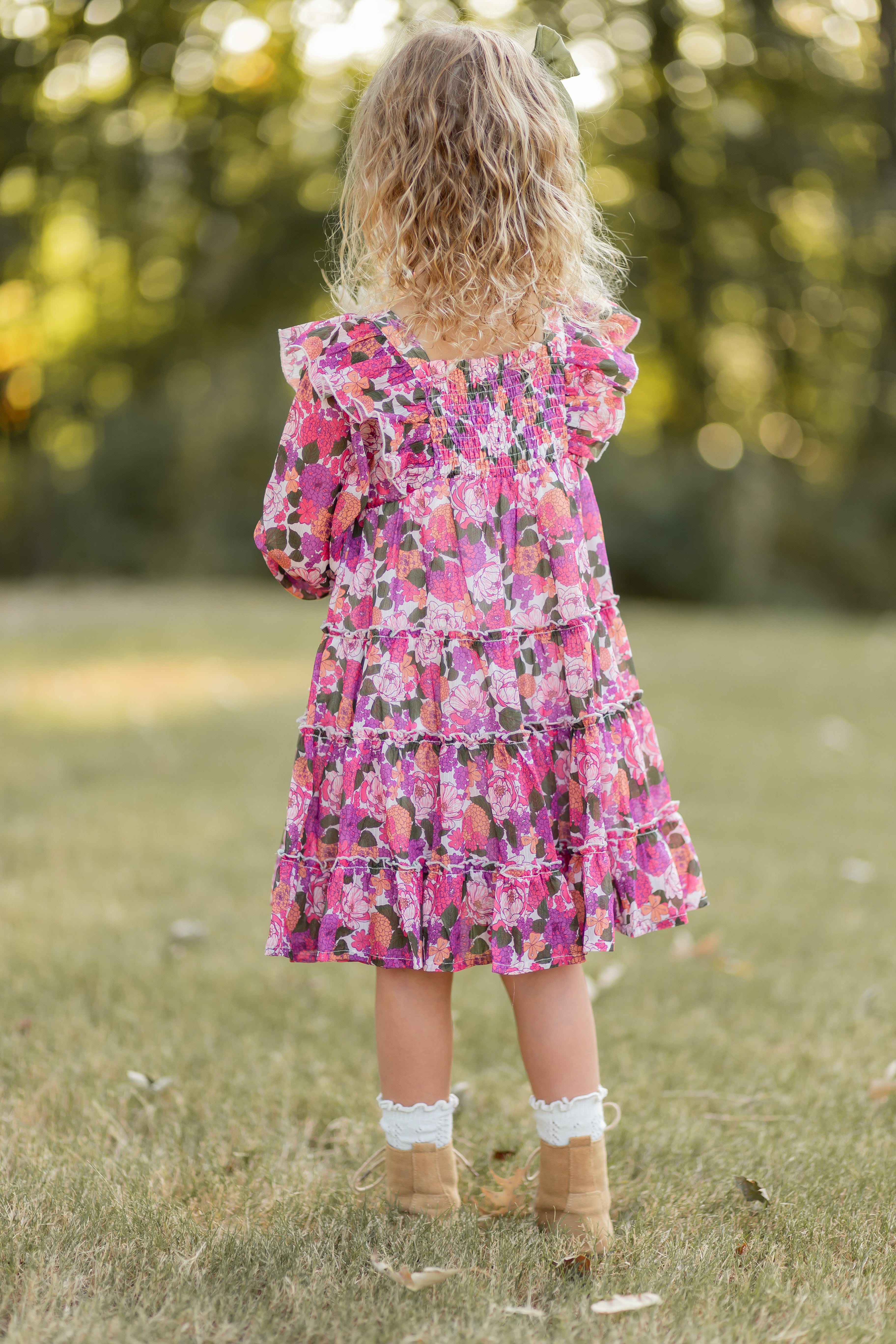 Brielle Shimmer Dress - Rustic Rose