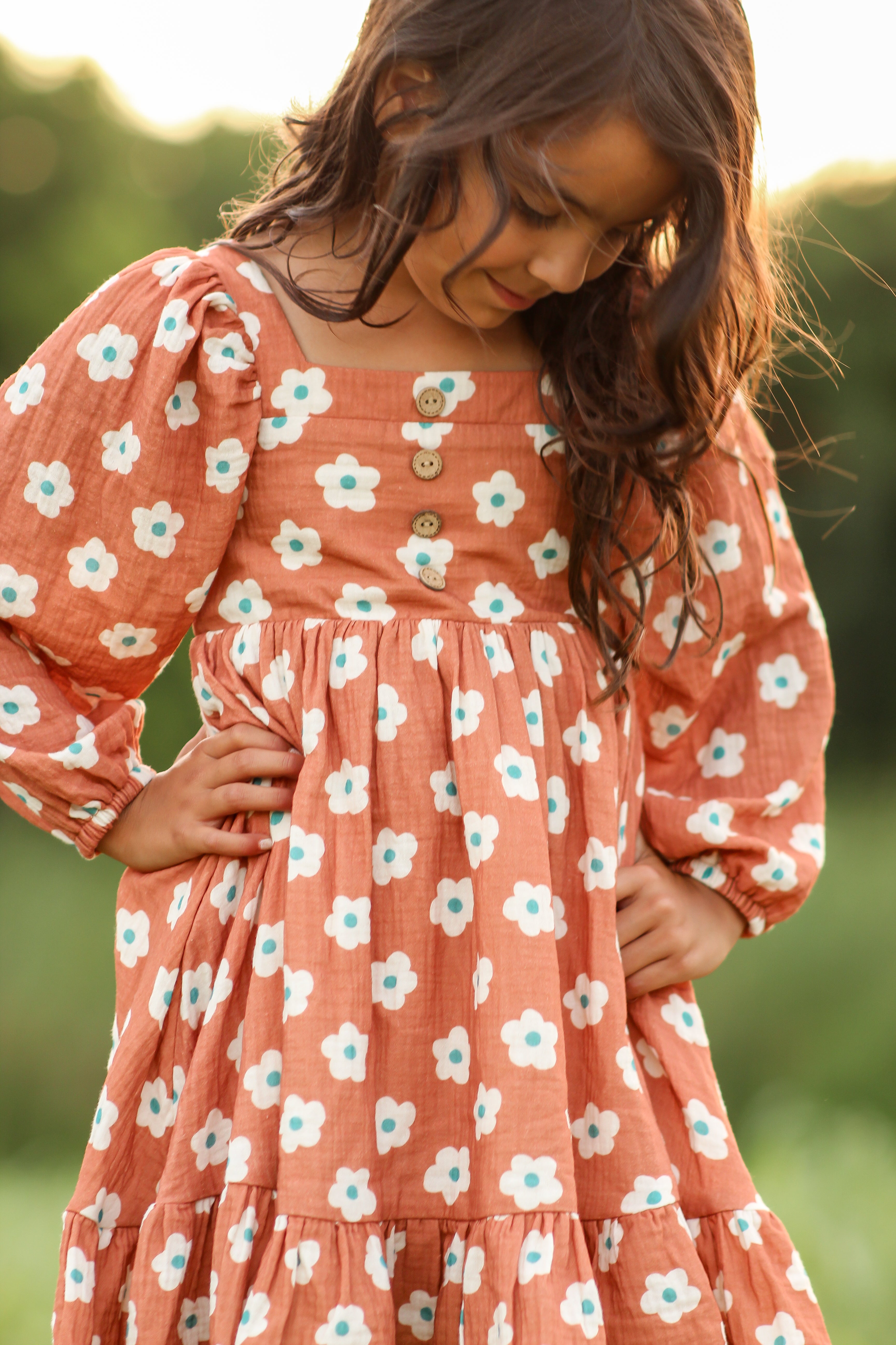 Puff Sleeve Gauze Dress - The Floral Edit (Pre-Order)