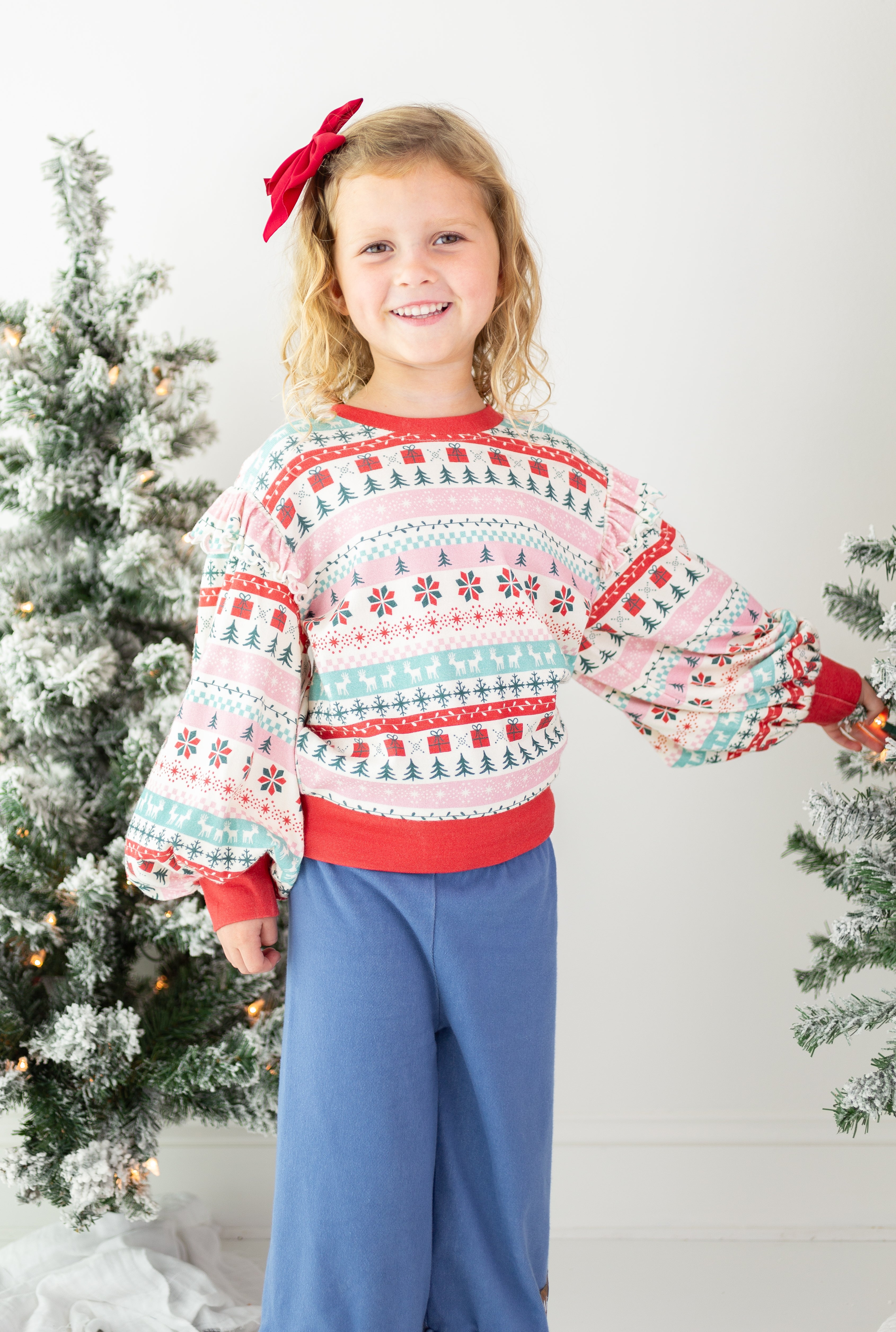 Opal Puff Sleeve Sweater - Yuletide Wonder (Pre-Order)