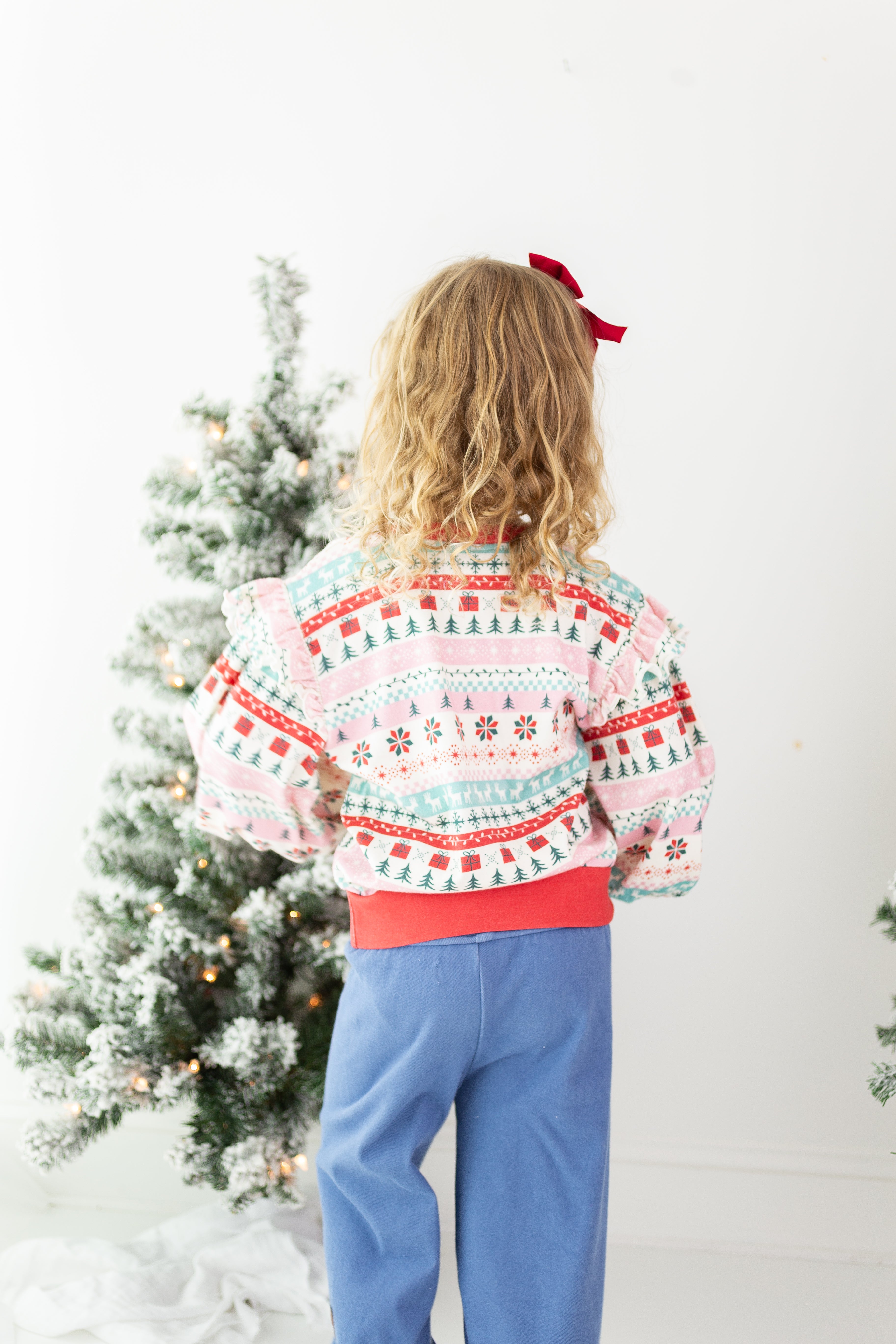 Opal Puff Sleeve Sweater - Yuletide Wonder