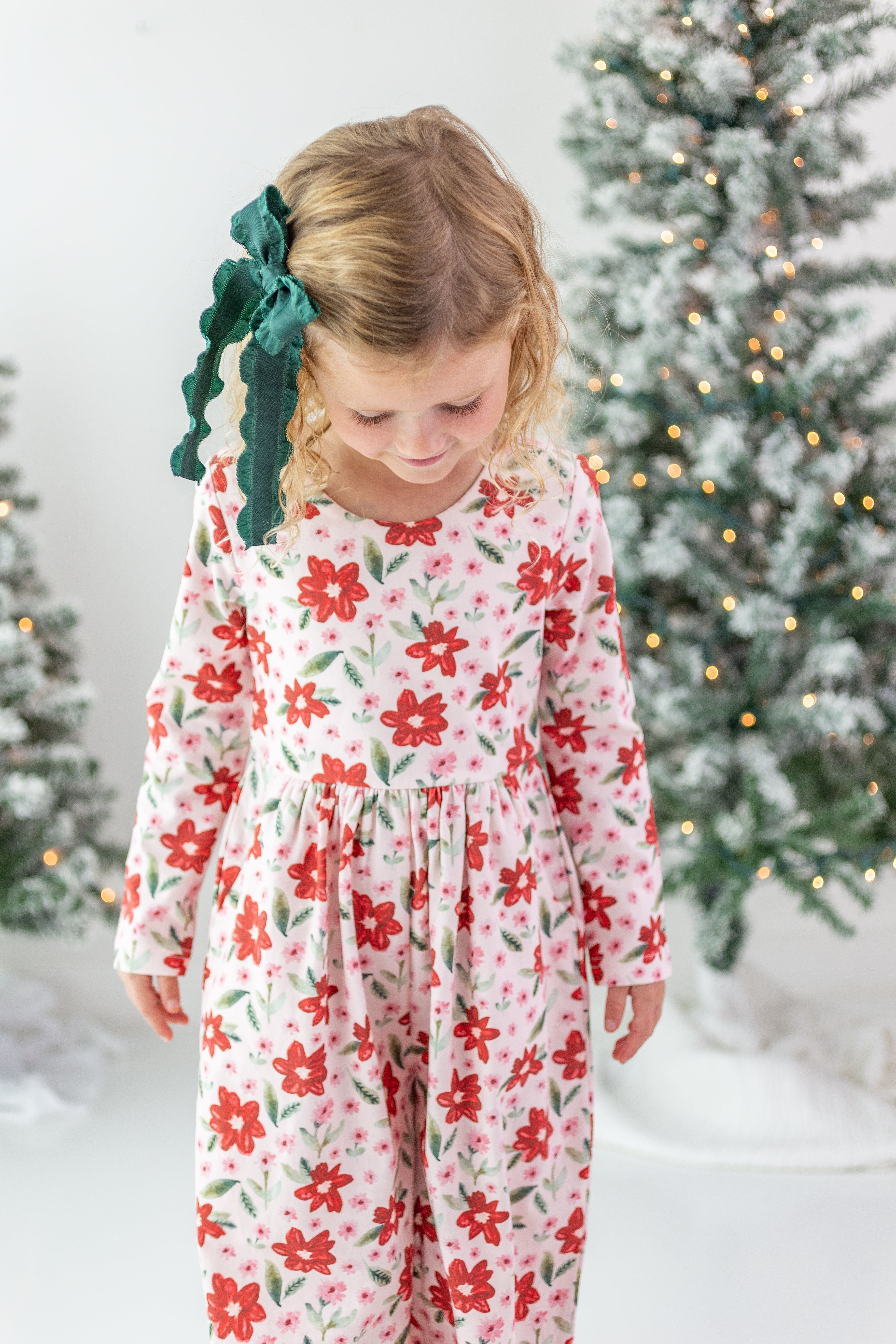 Ivy Romper - Poinsettia Parade