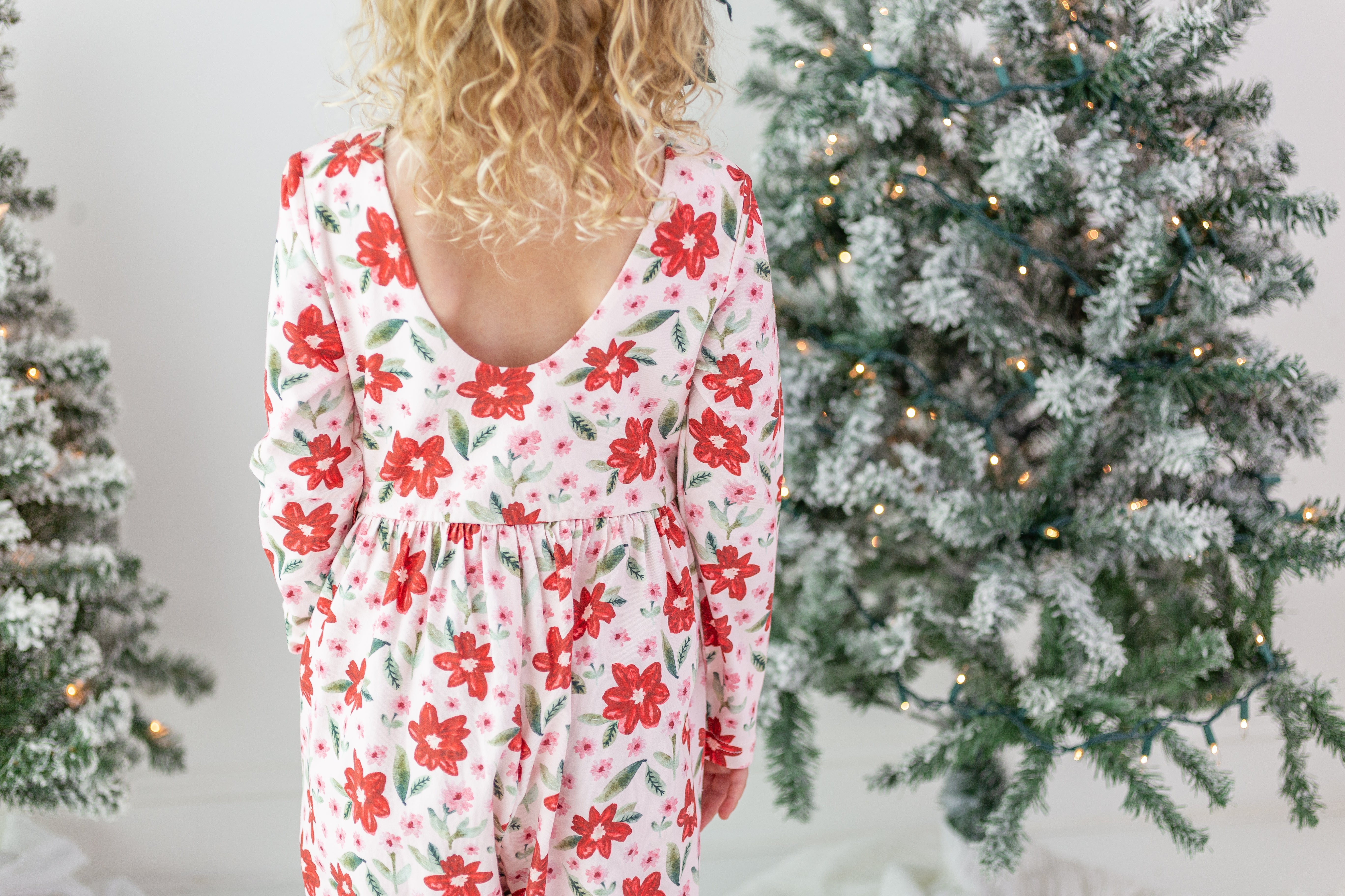 Ivy Romper - Poinsettia Parade