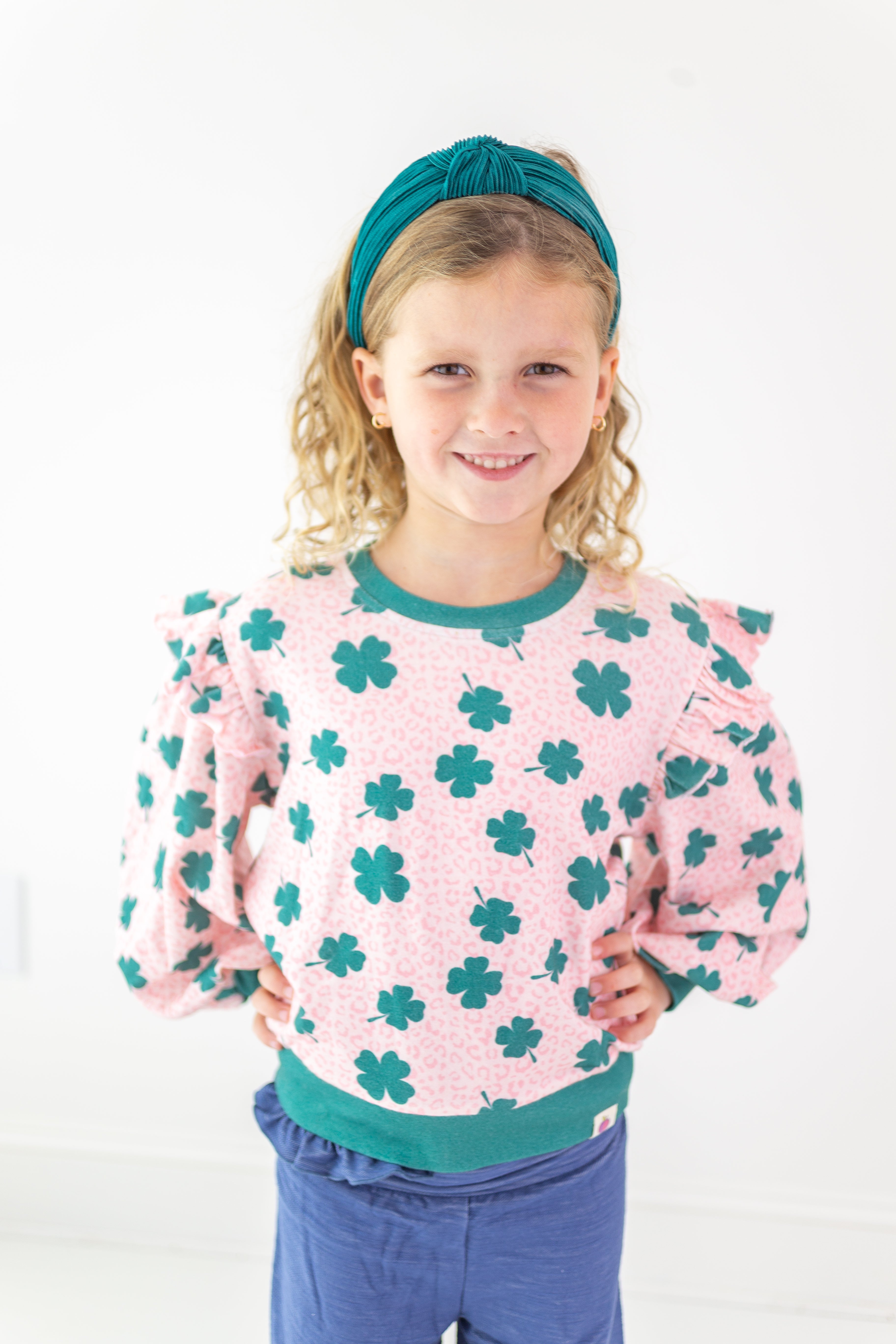 Opal Puff Sleeve Sweater - Lucky Leopard