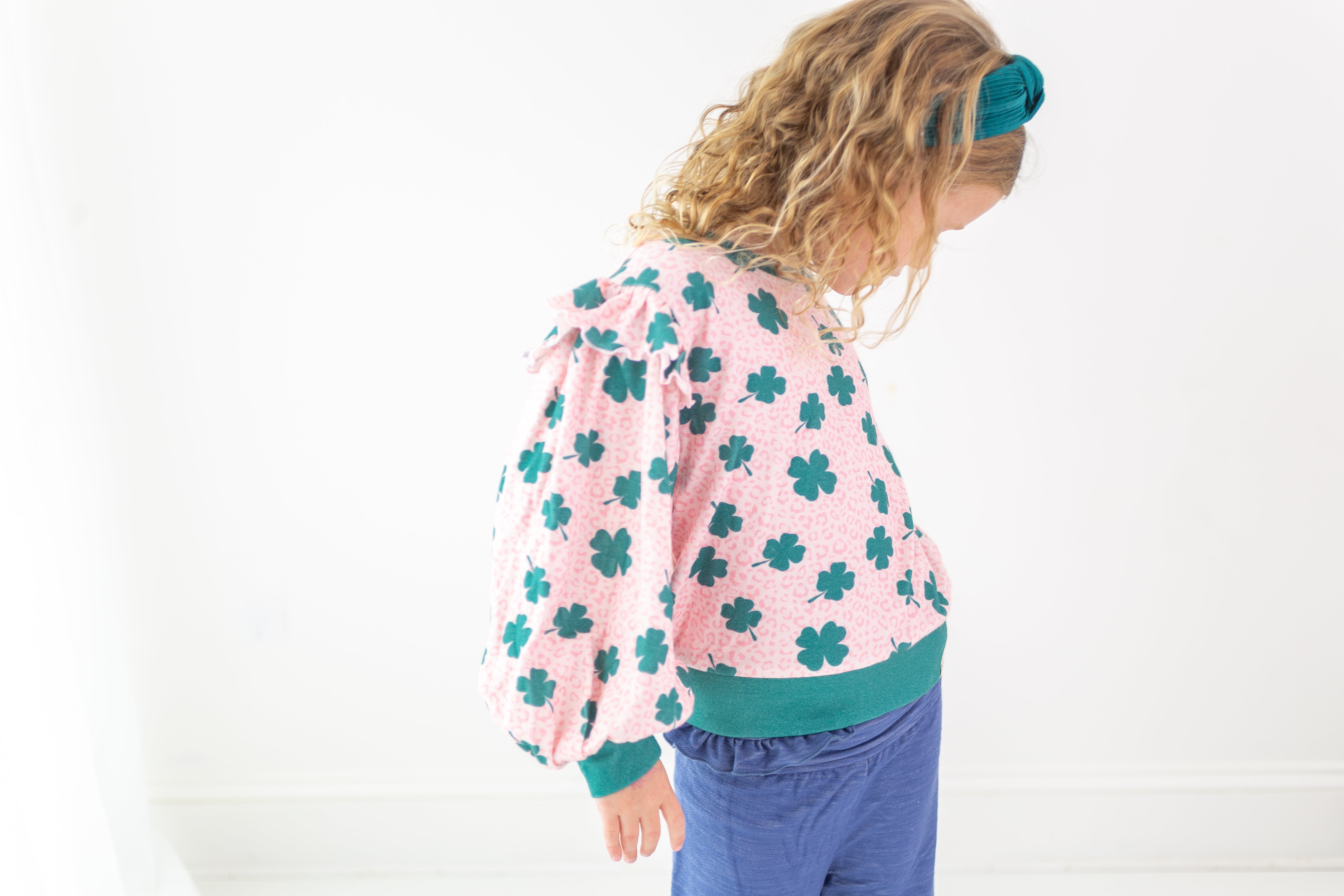 Opal Puff Sleeve Sweater - Lucky Leopard