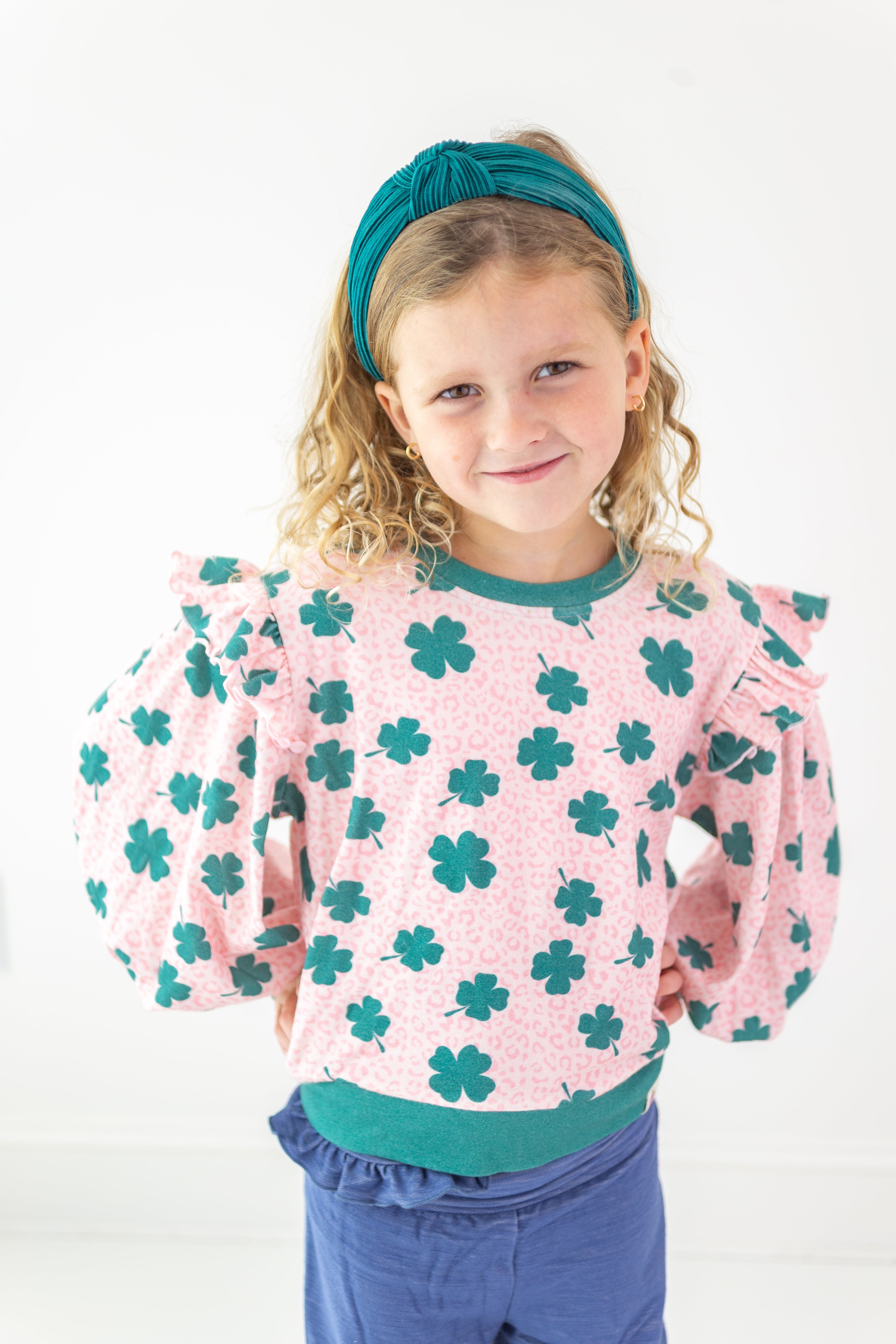 Opal Puff Sleeve Sweater - Lucky Leopard