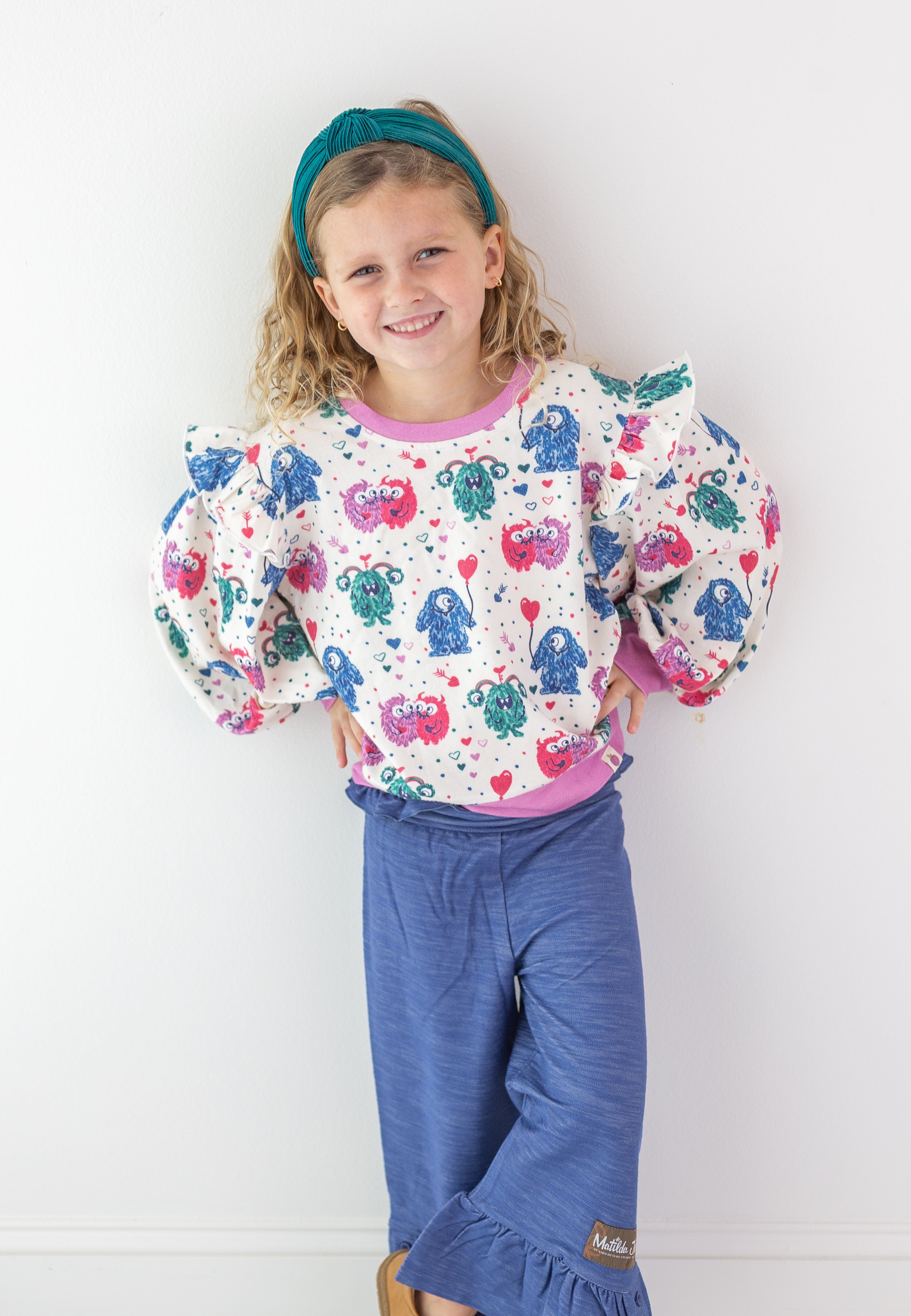 Opal Puff Sleeve Sweater - Monster Love