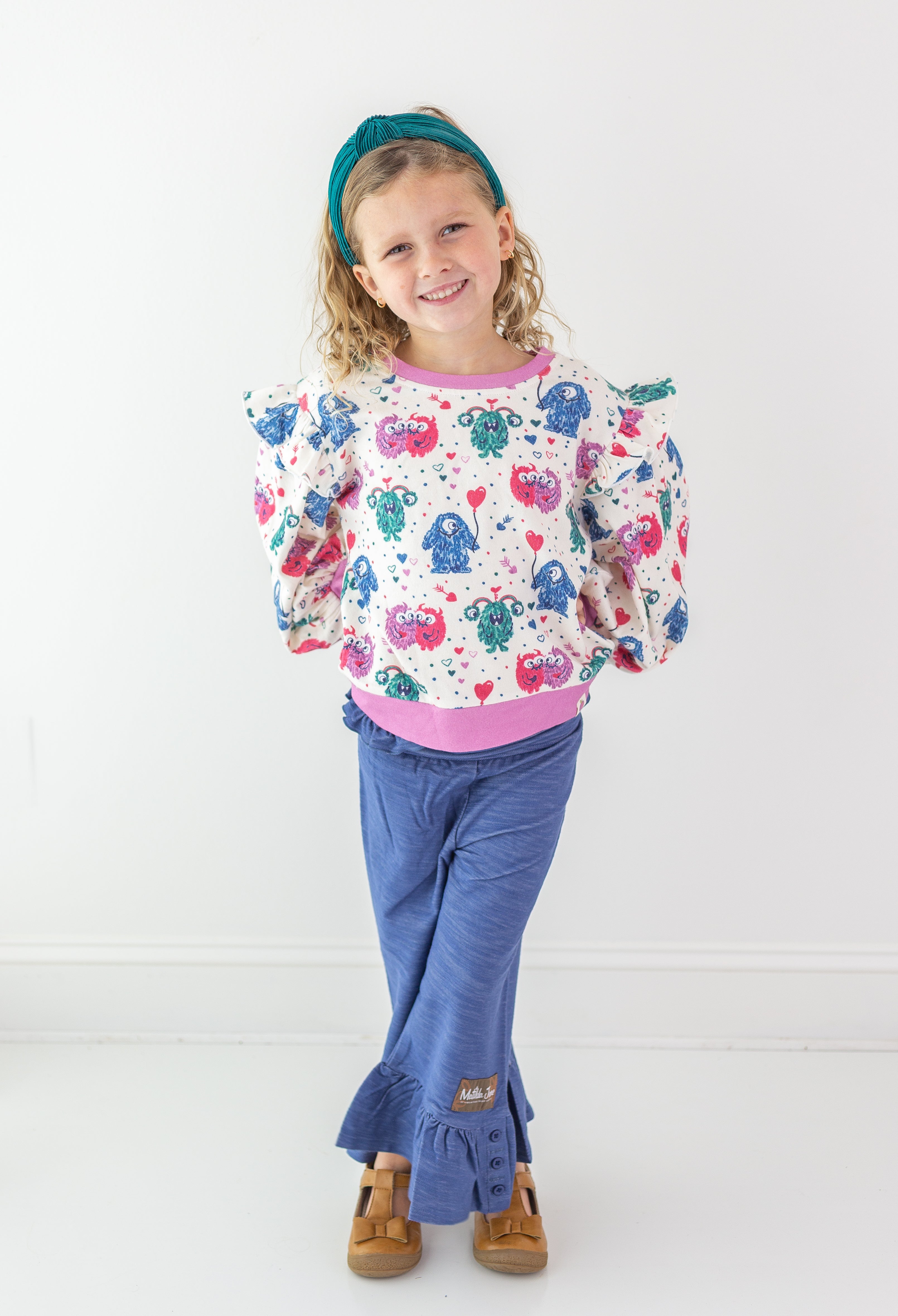 Opal Puff Sleeve Sweater - Monster Love