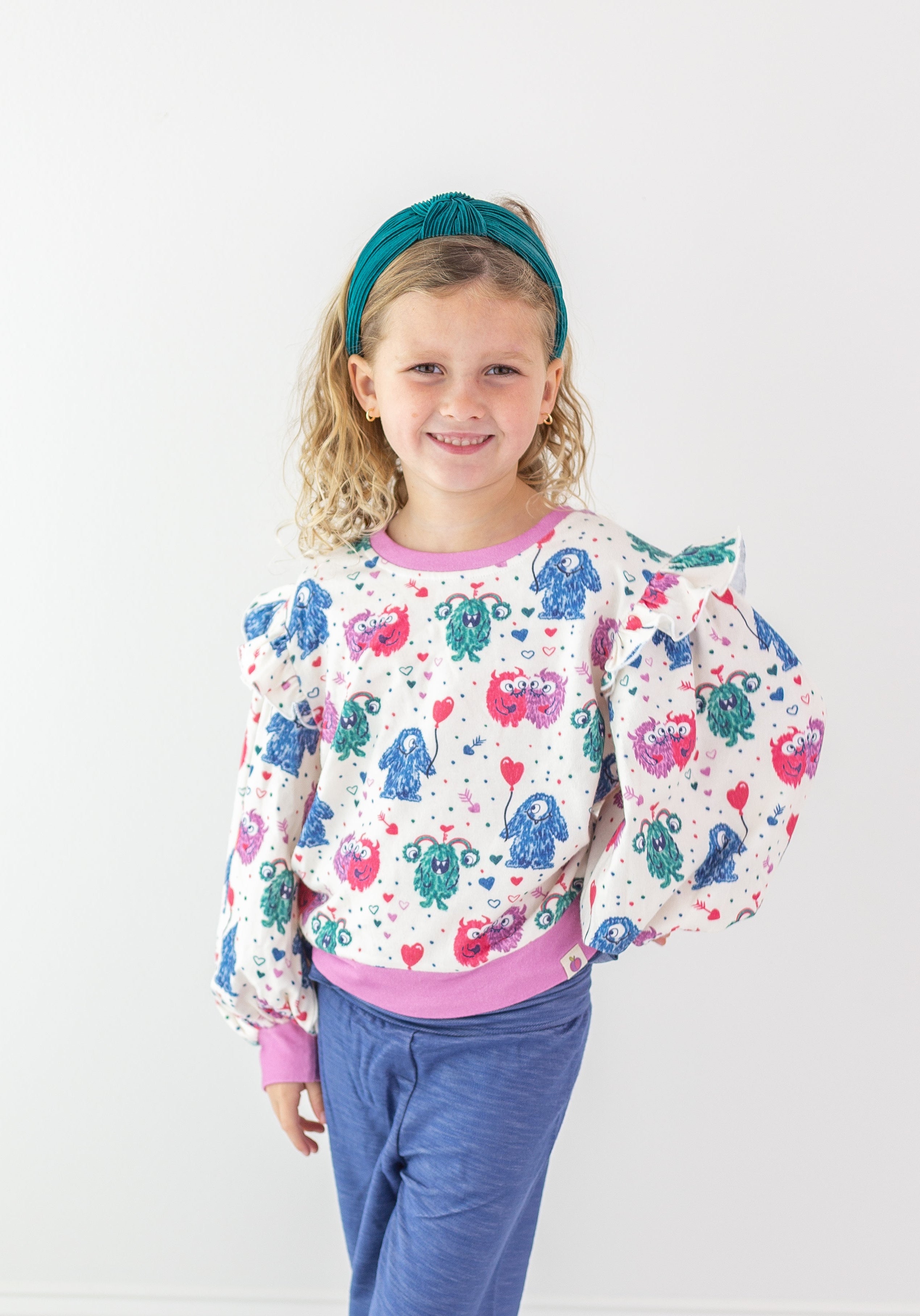 Opal Puff Sleeve Sweater - Monster Love