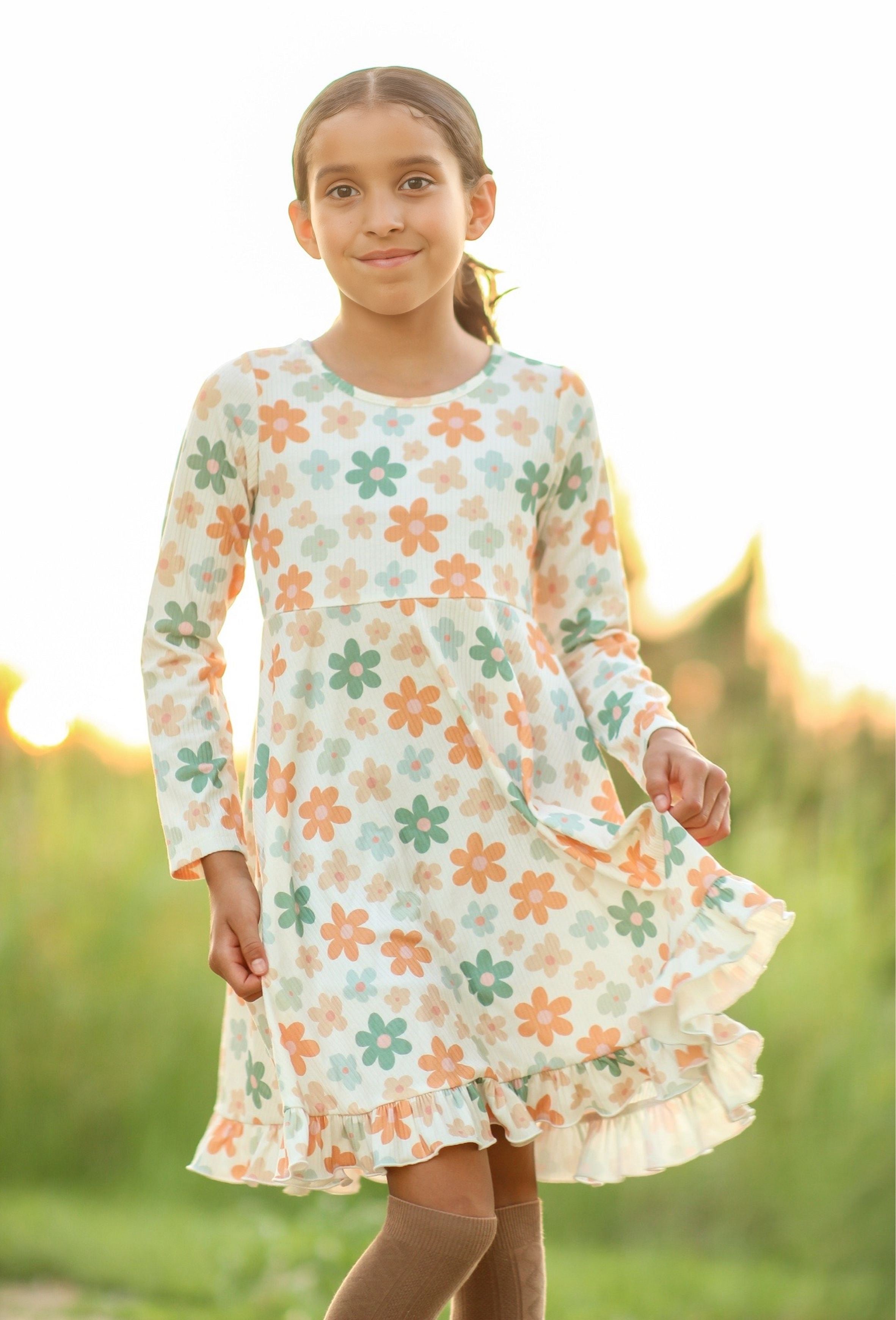 Elara Ribbed Knit Dress - Daisy Drive