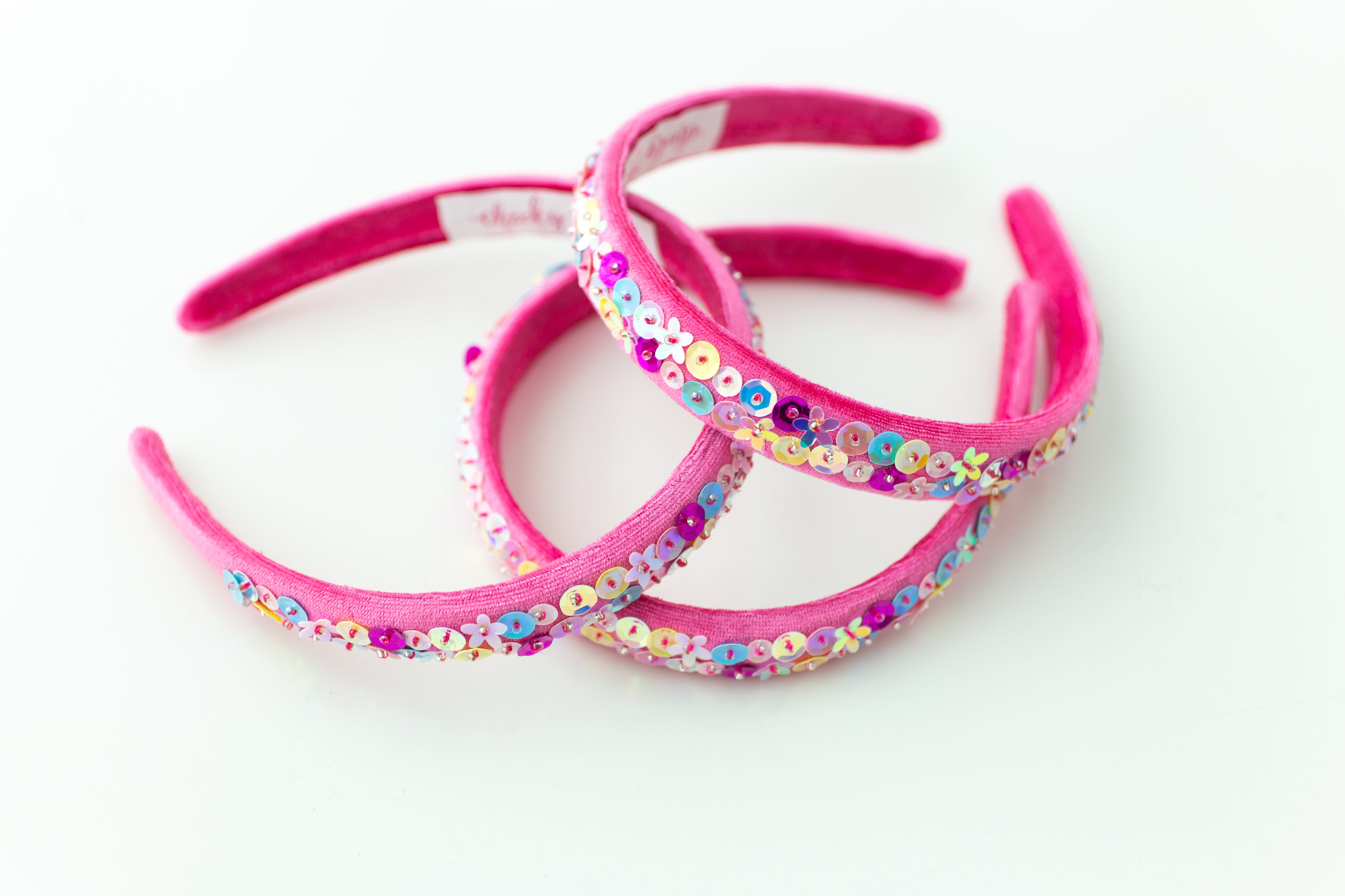 Beaded Headband - Pink Pizazz