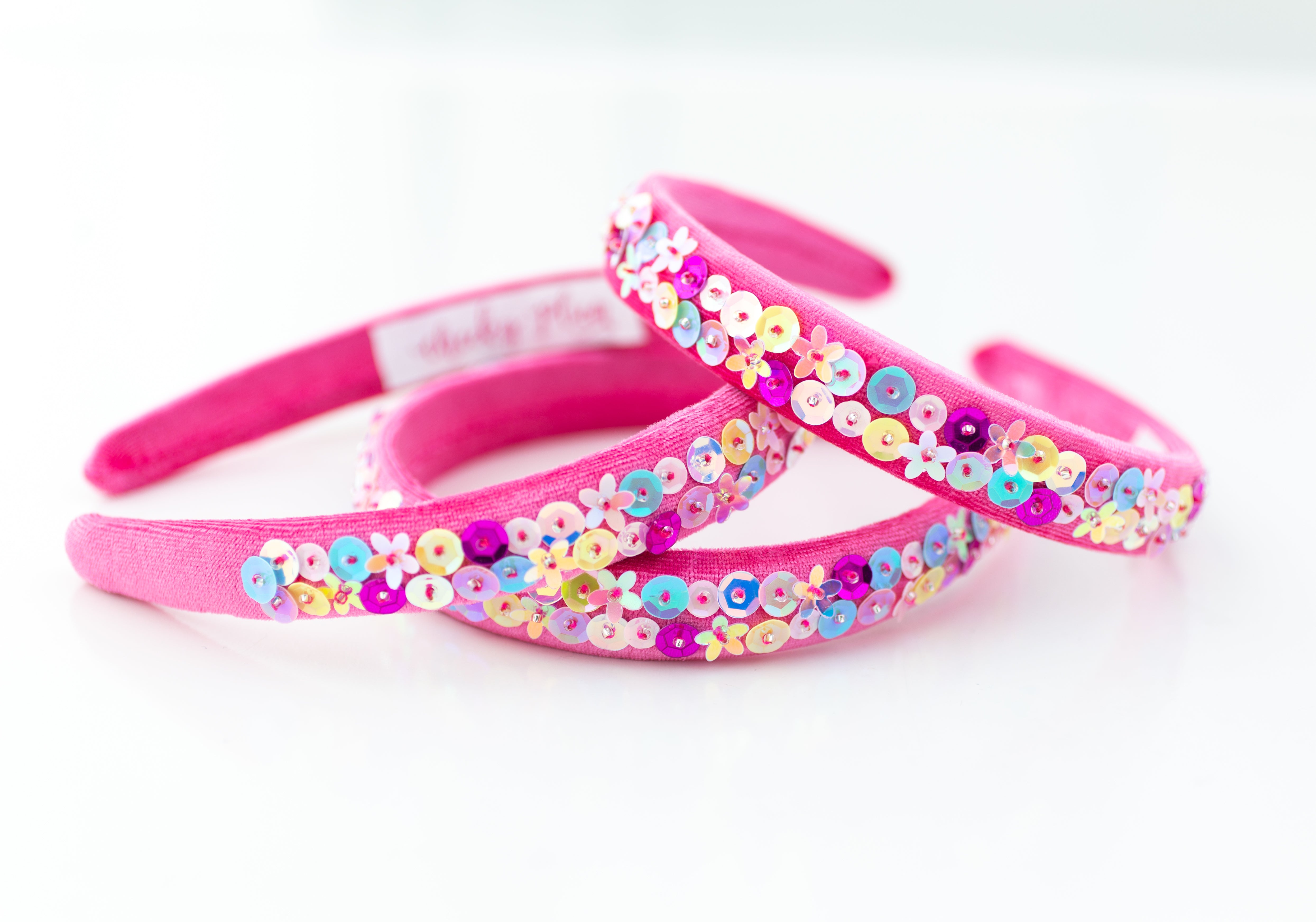 Beaded Headband - Pink Pizazz