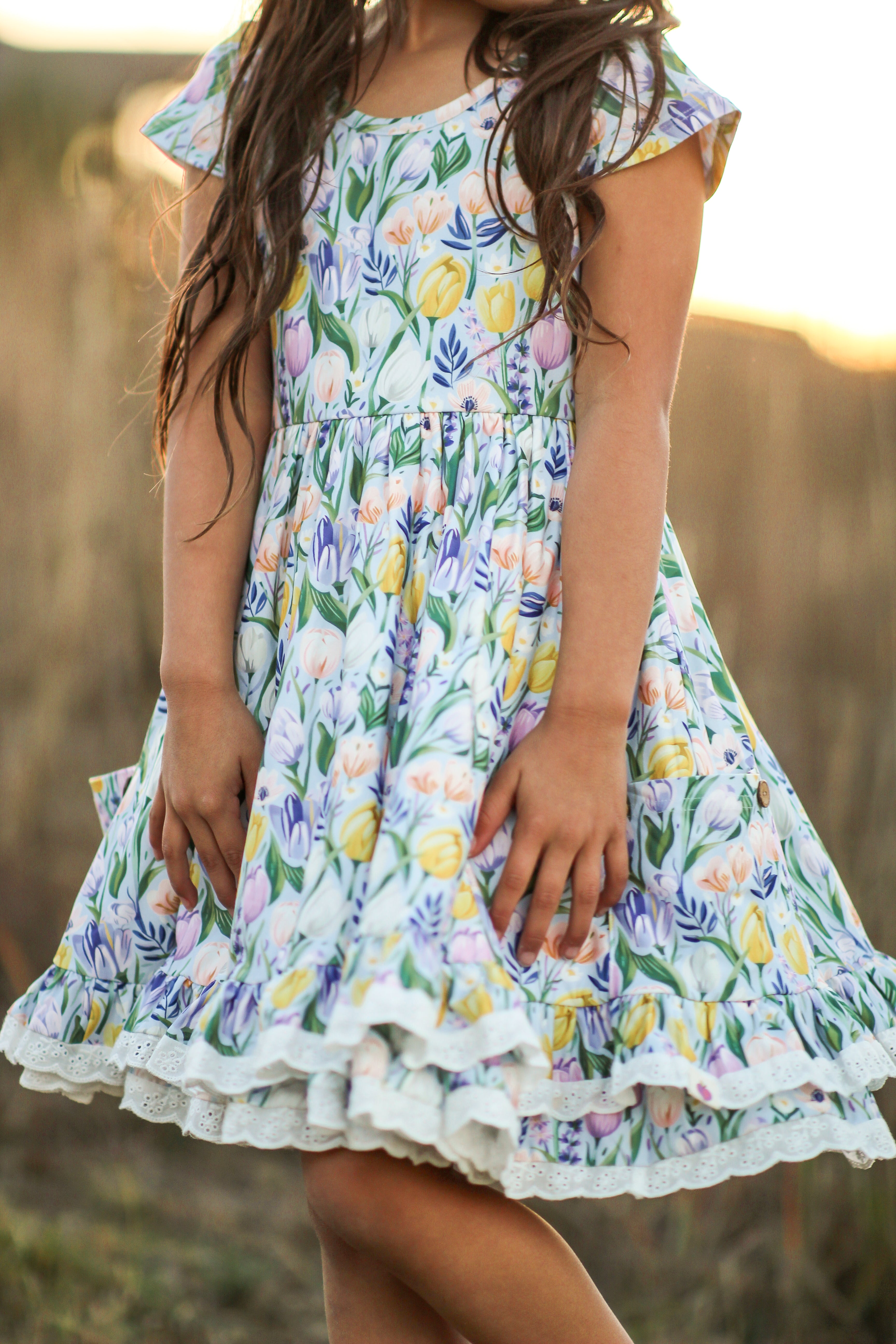 Myra Dress - Twinkle Tulips