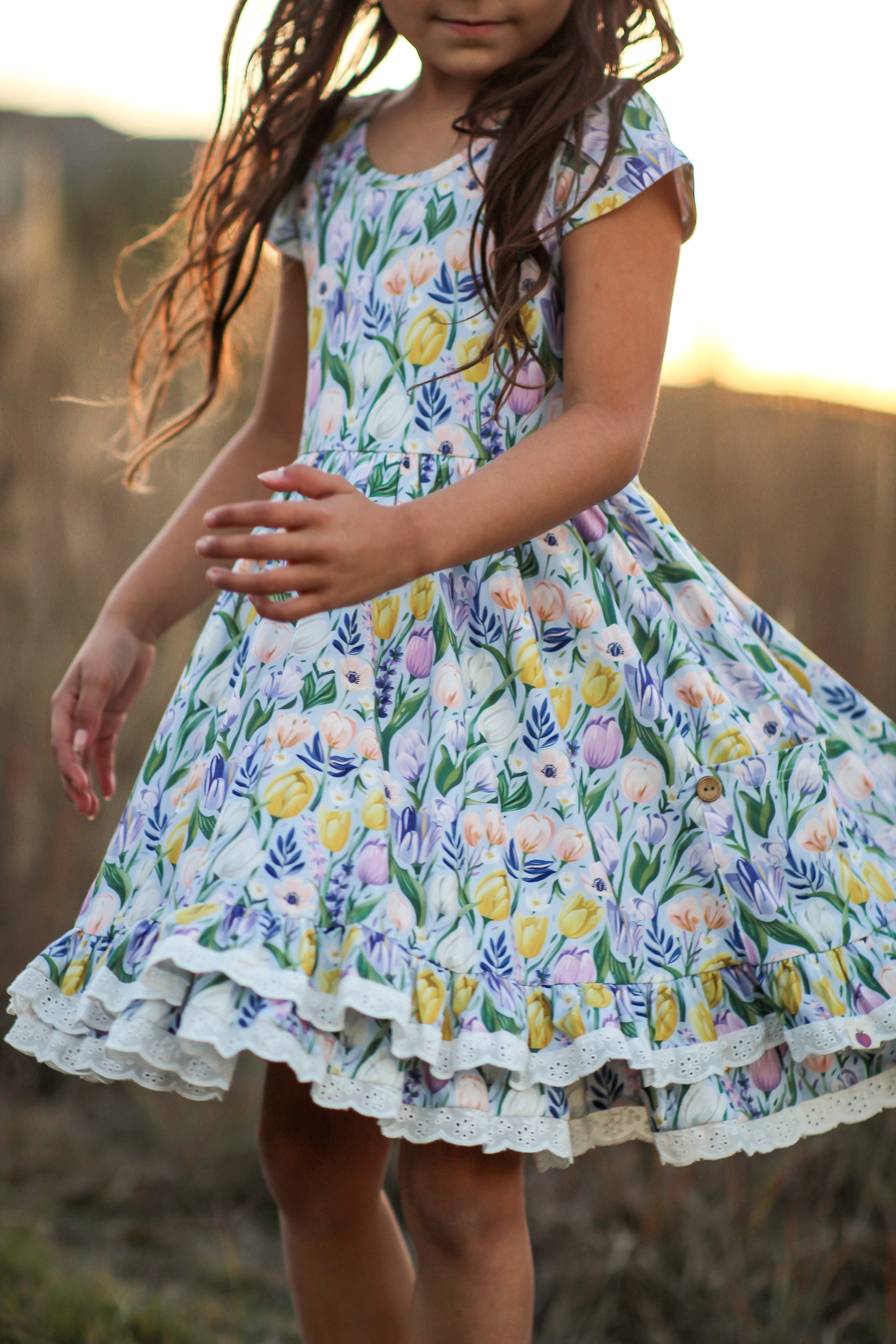 Myra Dress - Twinkle Tulips