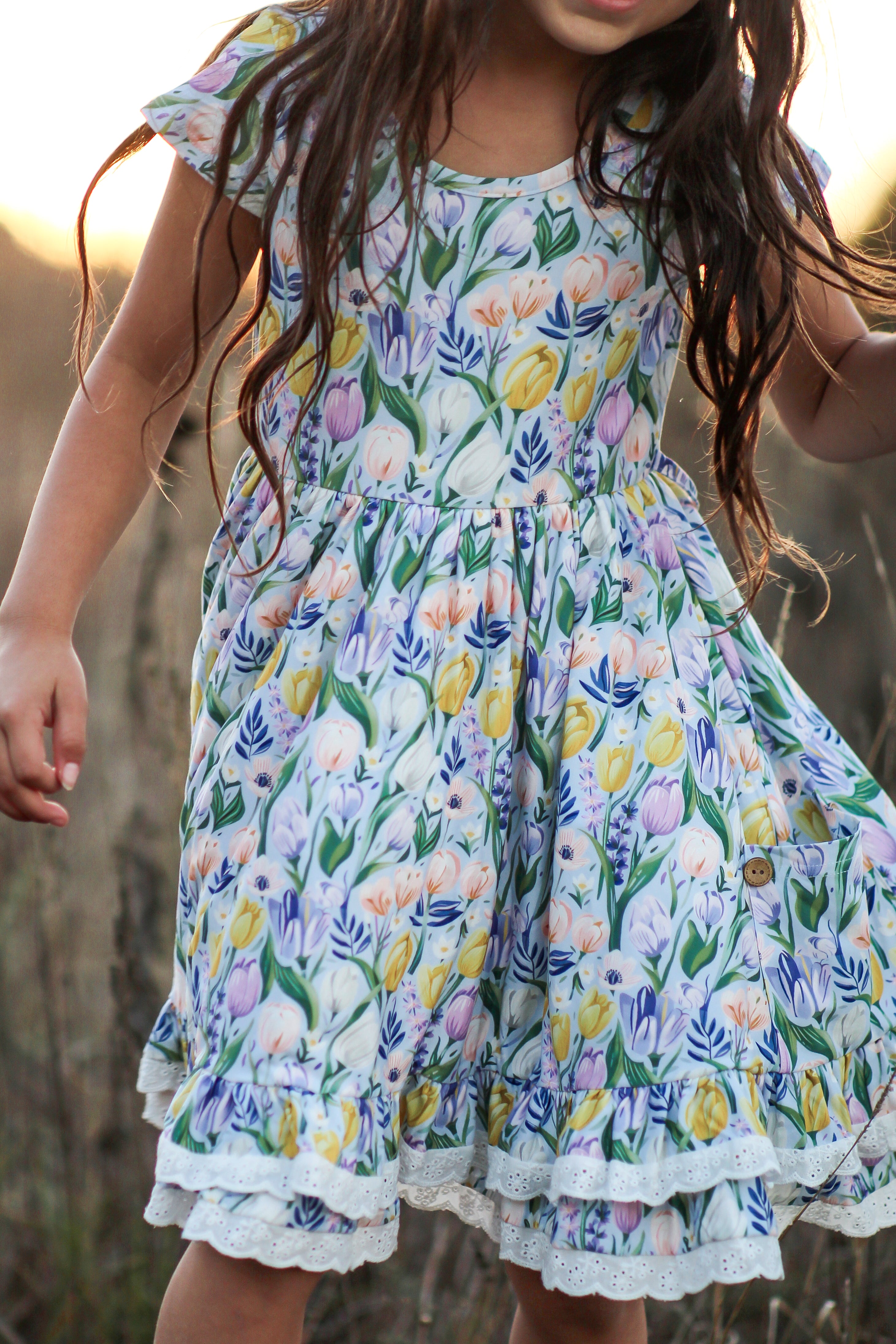 Myra Dress - Twinkle Tulips