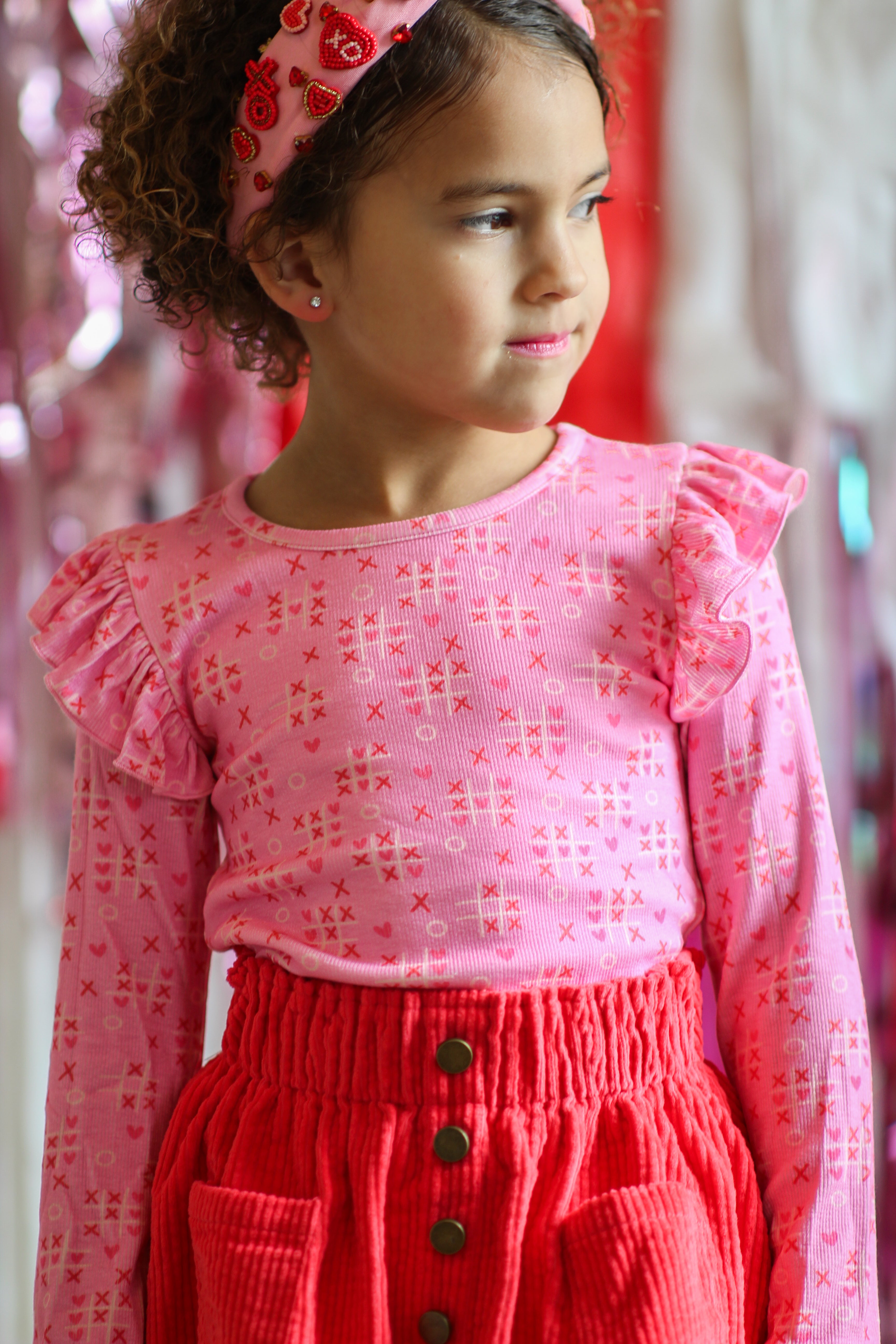 Ribbed Ruffle Top - XO