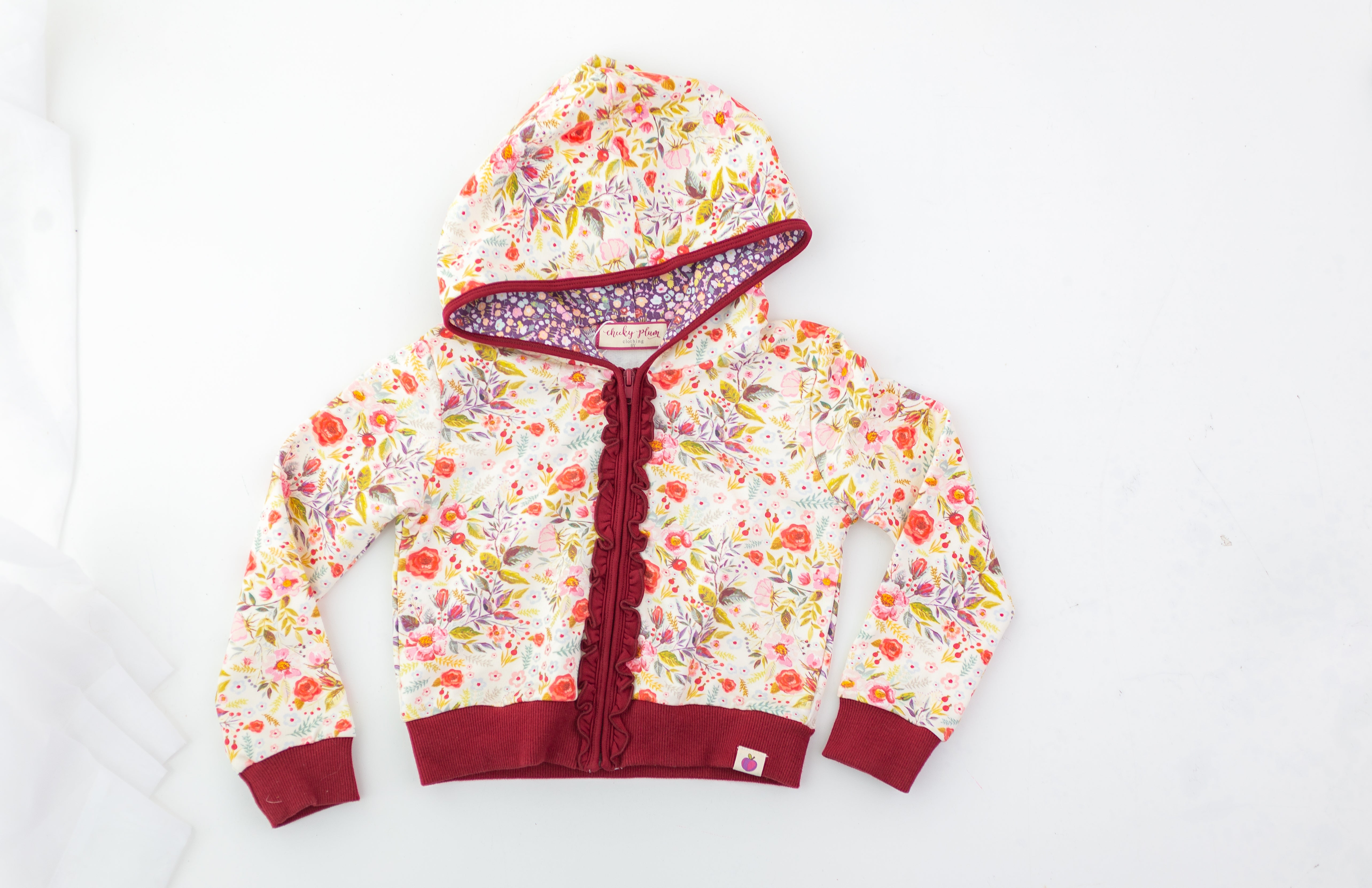 Isla Jogger Zipper Top - Cottage Rose