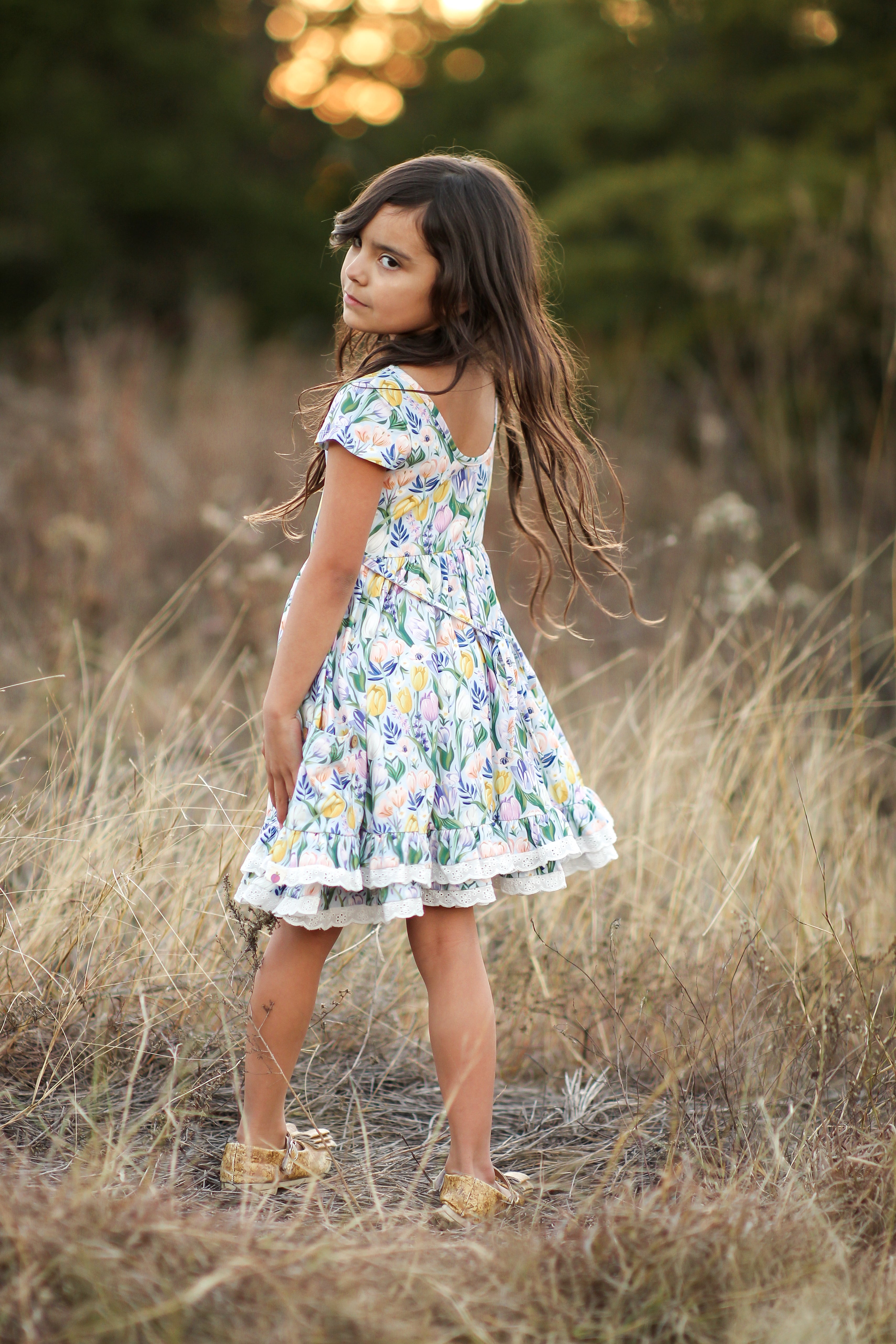 Myra Dress - Twinkle Tulips