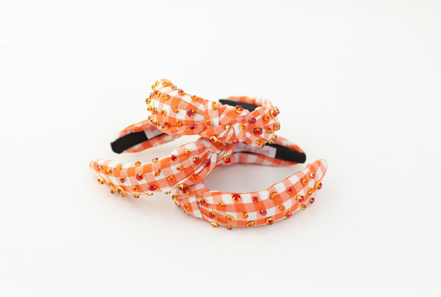 Beaded Headband - Pumpkin Pie Plaid