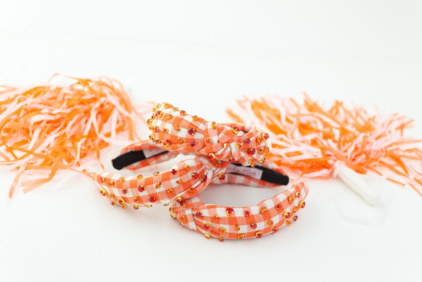 Beaded Headband - Pumpkin Pie Plaid