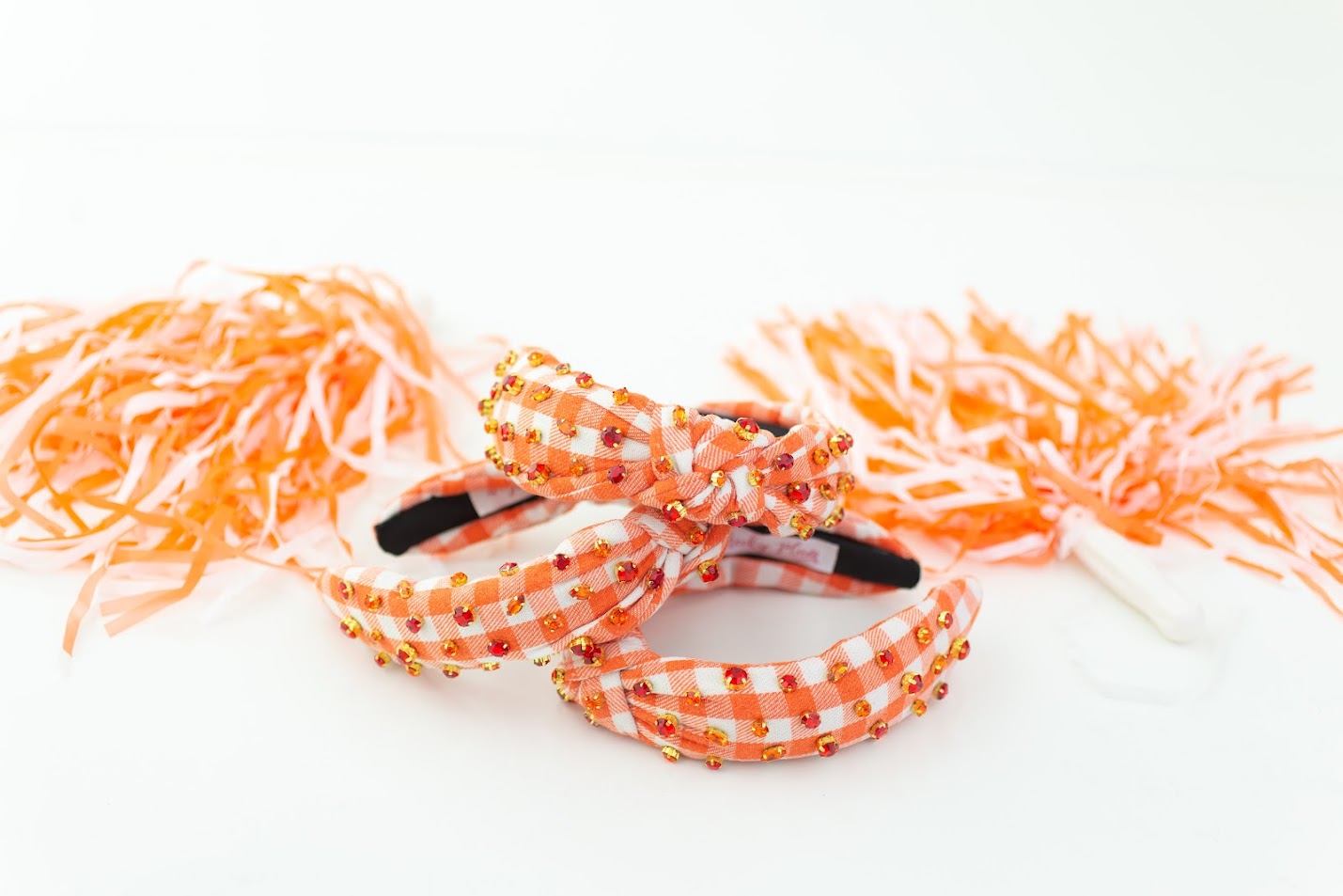 Beaded Headband - Pumpkin Pie Plaid